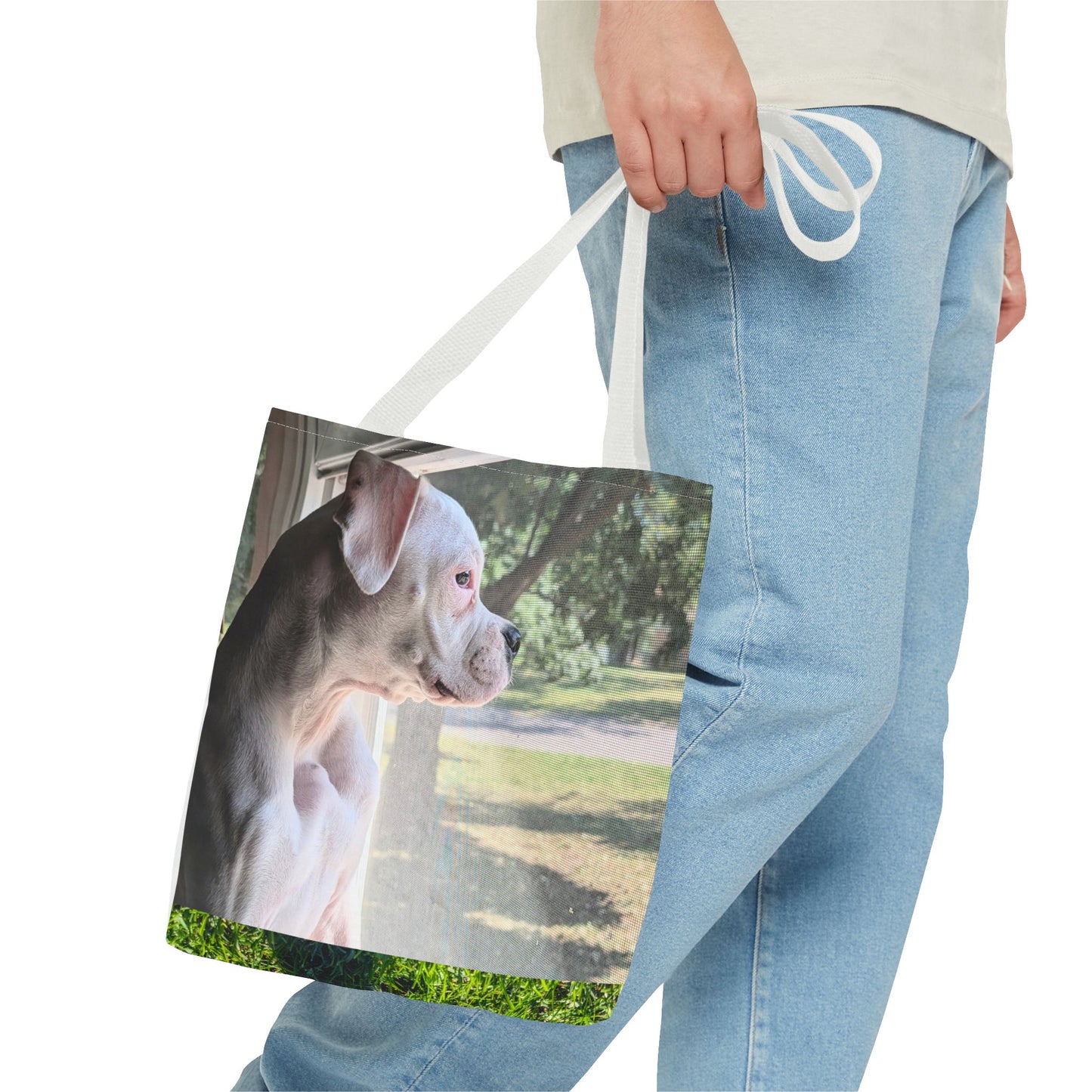 Dog Lover's Tote Bag - Featuring Adorable Pup, Perfect for Pet Owners, Beach Days, Shopping, Gifts, Eco-Friendly