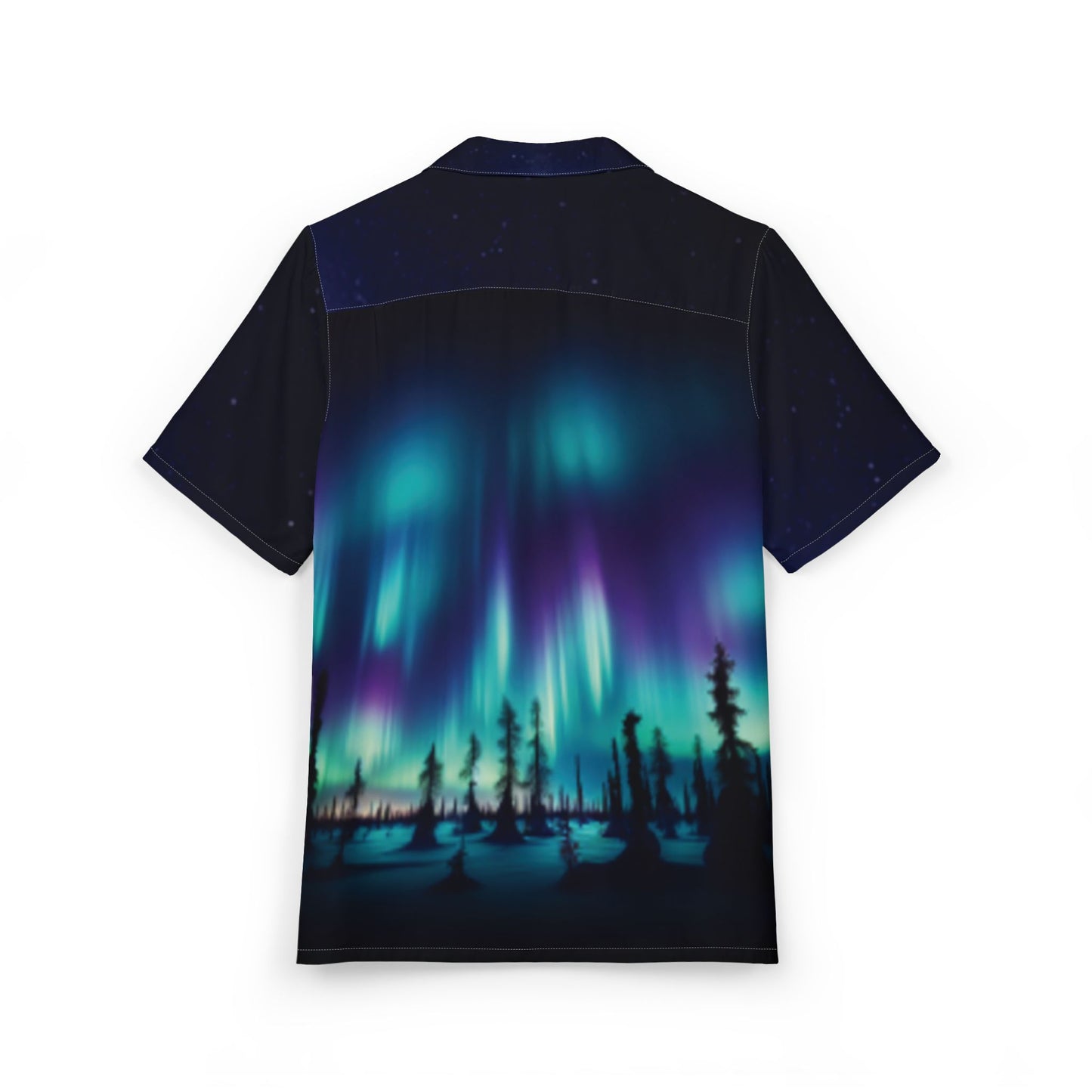 Aurora Borealis Hawaiian Shirt, Summer Beach Shirt, Vacation Wear, Resort Wear, Party Shirt, Men’s Fashion