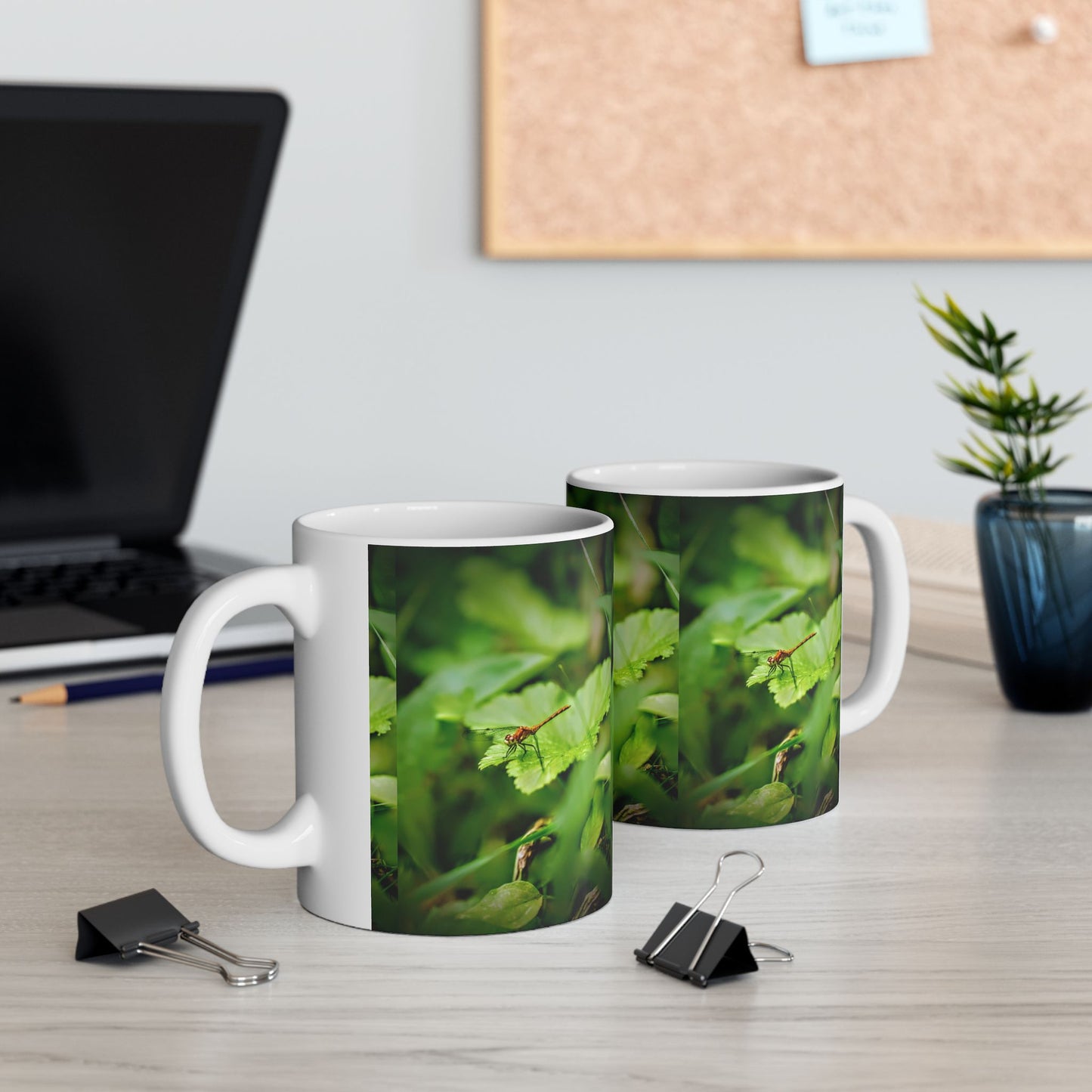 Nature-Inspired Ceramic Mug, Botanical Coffee Cup, Gift for Gardeners, Eco-Friendly Drinkware, Home Decor, Nature Lover's Mug