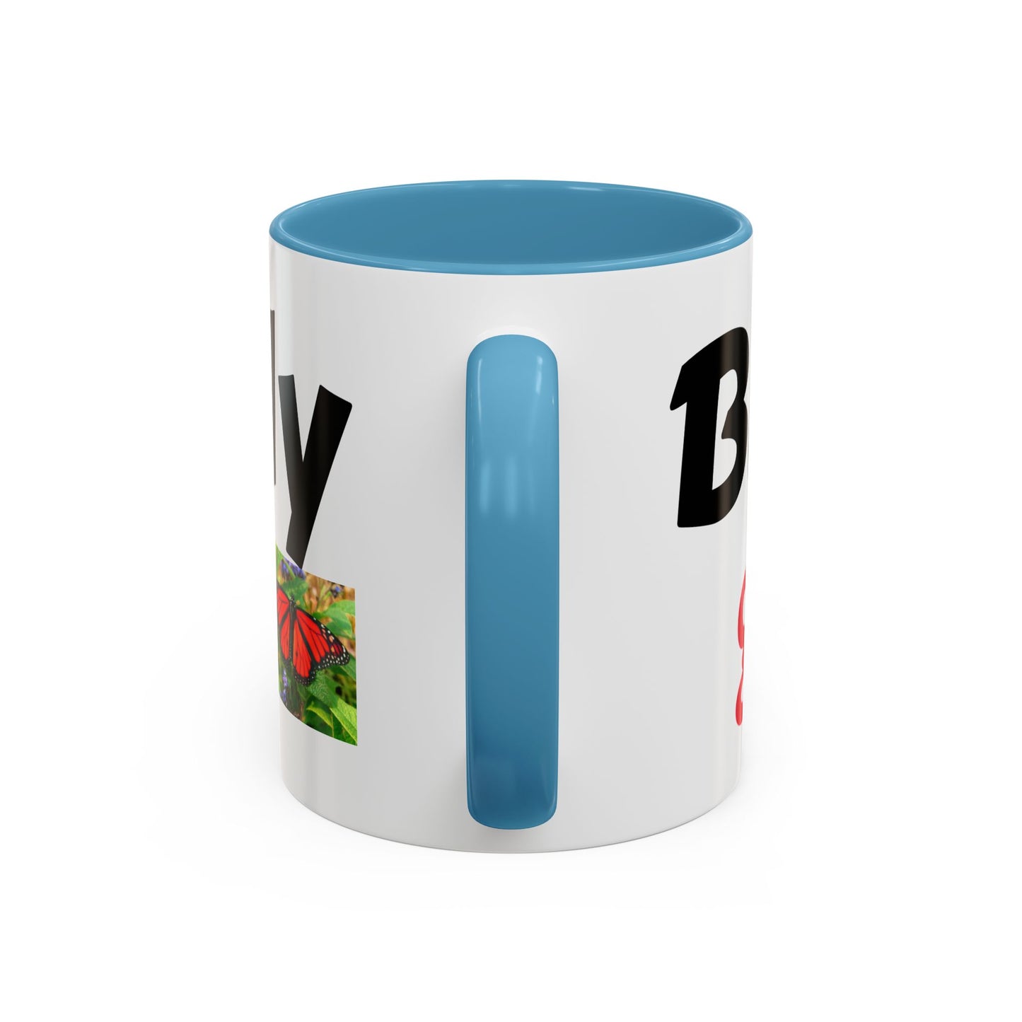 Butterfly Accent Coffee Mug | Perfect Gift for Nature Lovers | Unique Mug for Home/Office, Stylish Drinkware, Fun Gift Idea