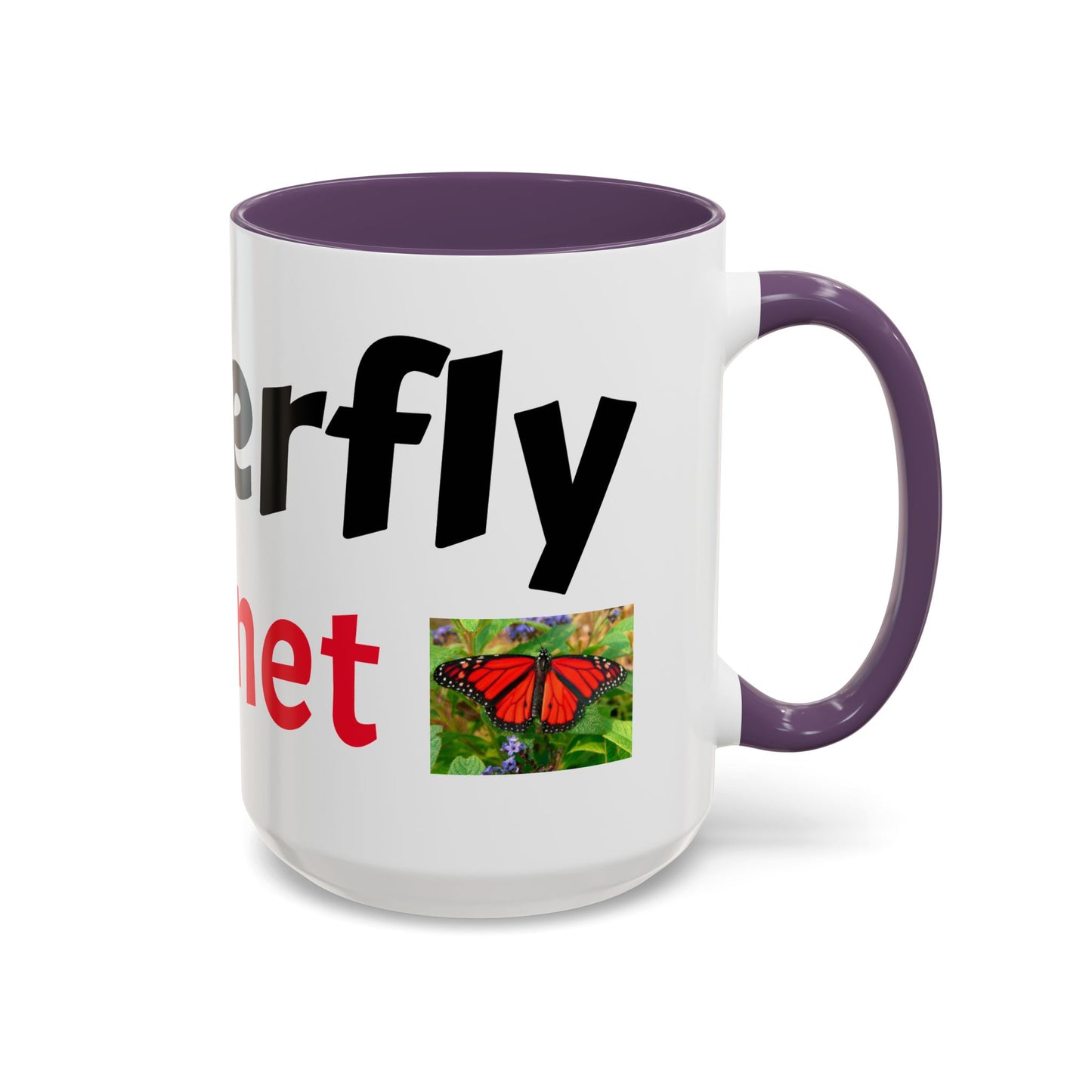 Butterfly Accent Coffee Mug | Perfect Gift for Nature Lovers | Unique Mug for Home/Office, Stylish Drinkware, Fun Gift Idea