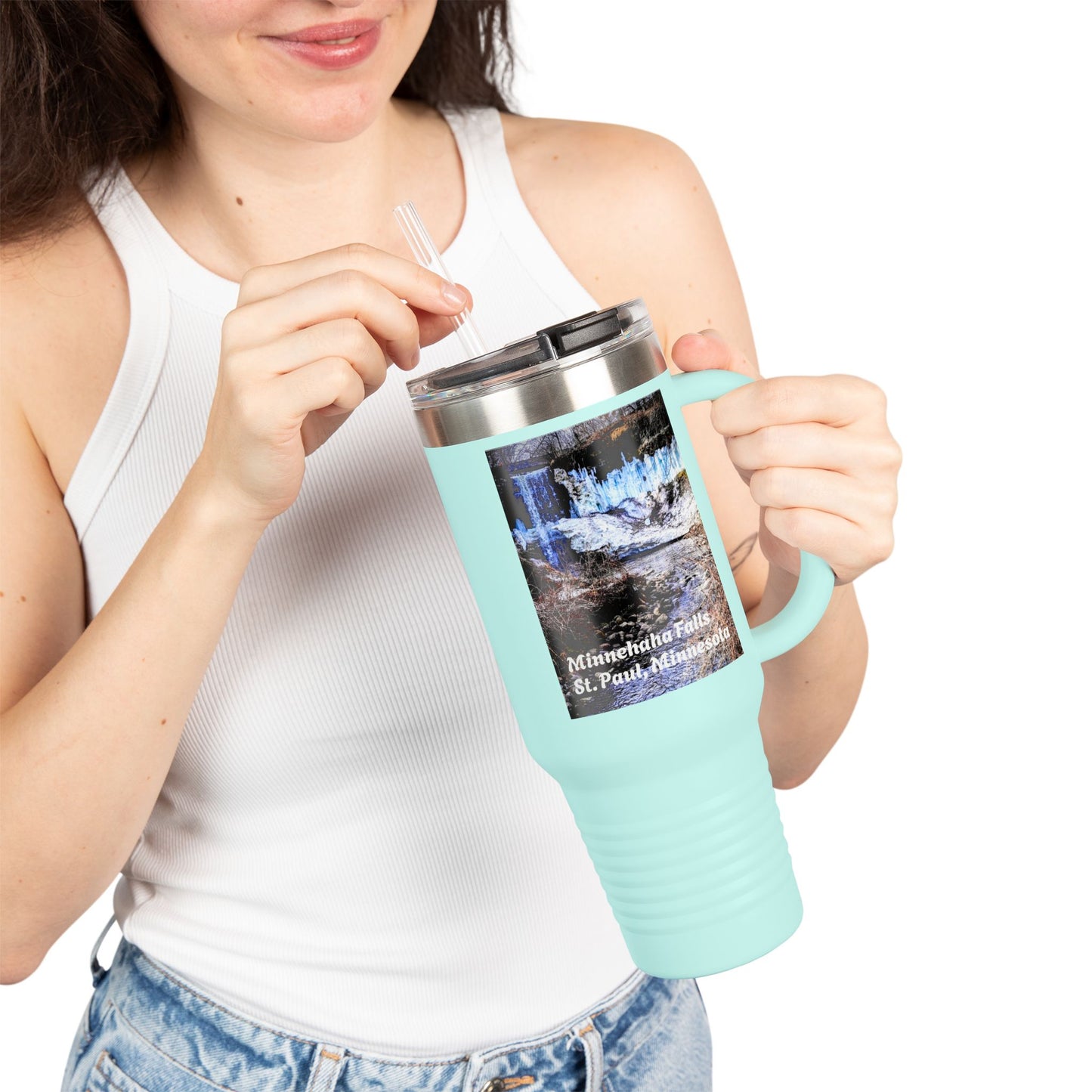 Scenic Insulated Travel Mug, 40oz | Nature Lover's Coffee Cup, Adventure Accessory, Gift for Travel Enthusiasts, Outdoor Explorer
