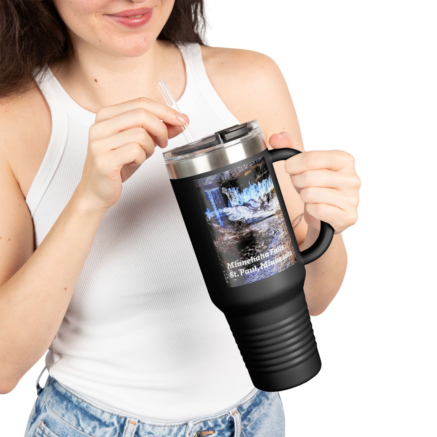 Scenic Insulated Travel Mug, 40oz | Nature Lover's Coffee Cup, Adventure Accessory, Gift for Travel Enthusiasts, Outdoor Explorer