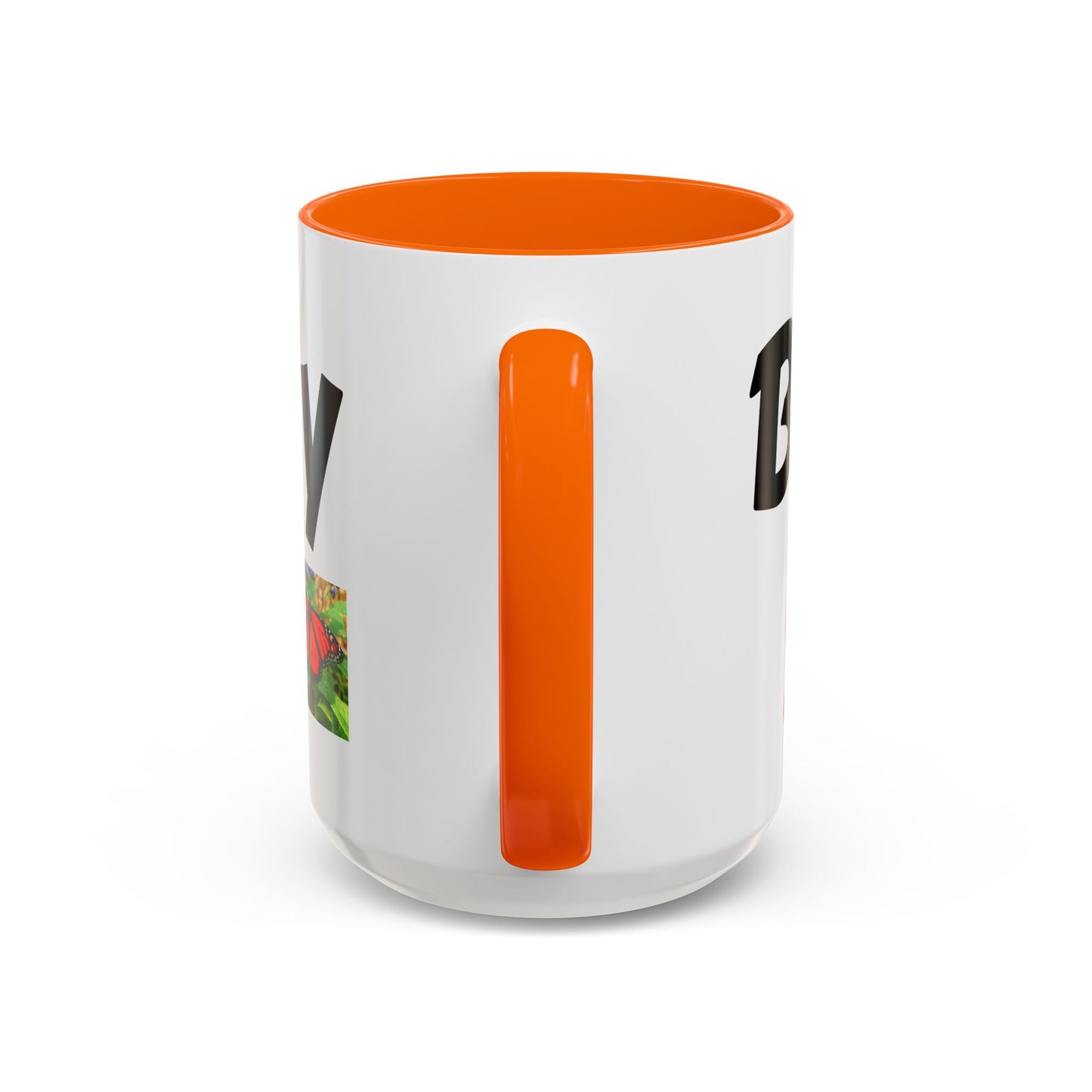 Butterfly Accent Coffee Mug | Perfect Gift for Nature Lovers | Unique Mug for Home/Office, Stylish Drinkware, Fun Gift Idea