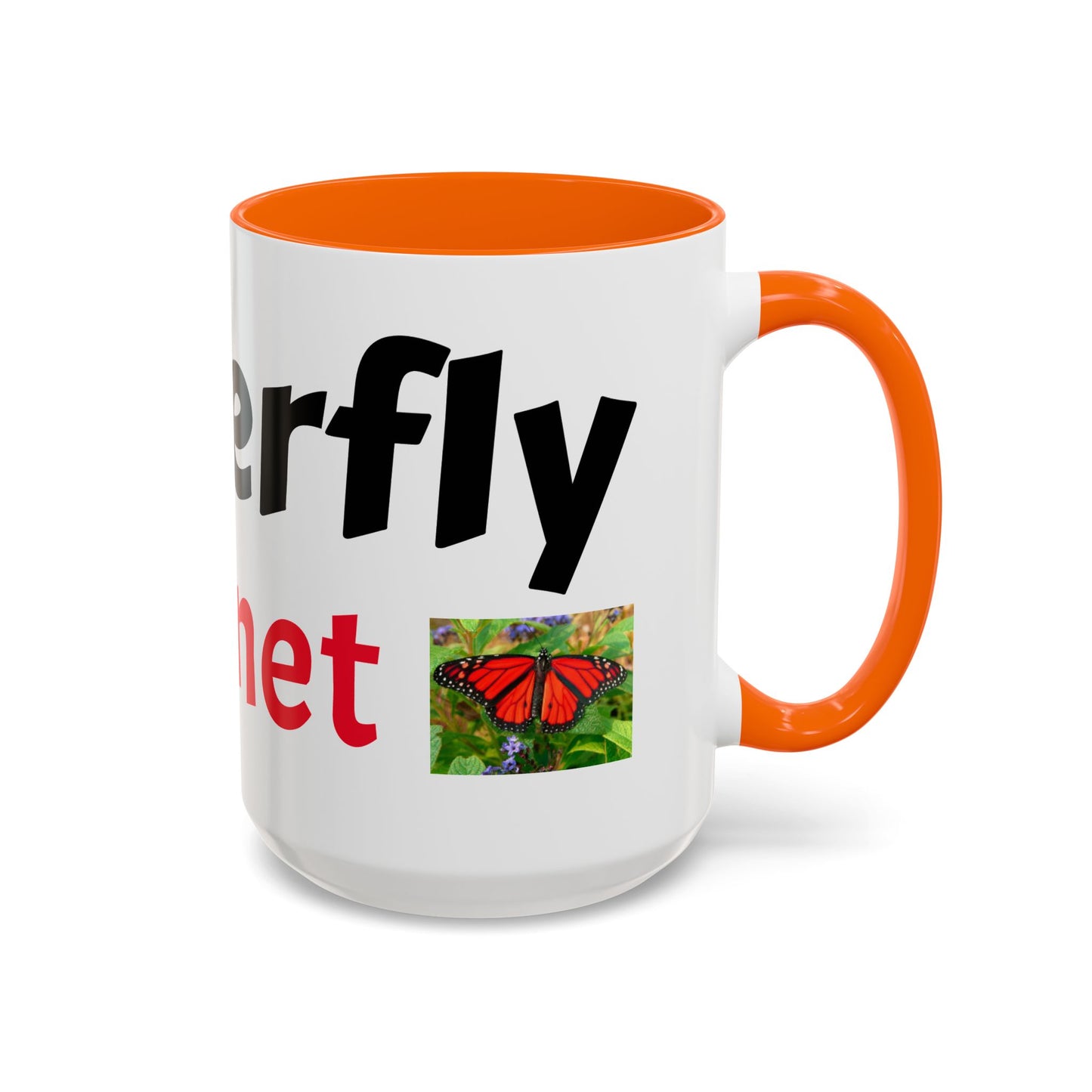 Butterfly Accent Coffee Mug | Perfect Gift for Nature Lovers | Unique Mug for Home/Office, Stylish Drinkware, Fun Gift Idea