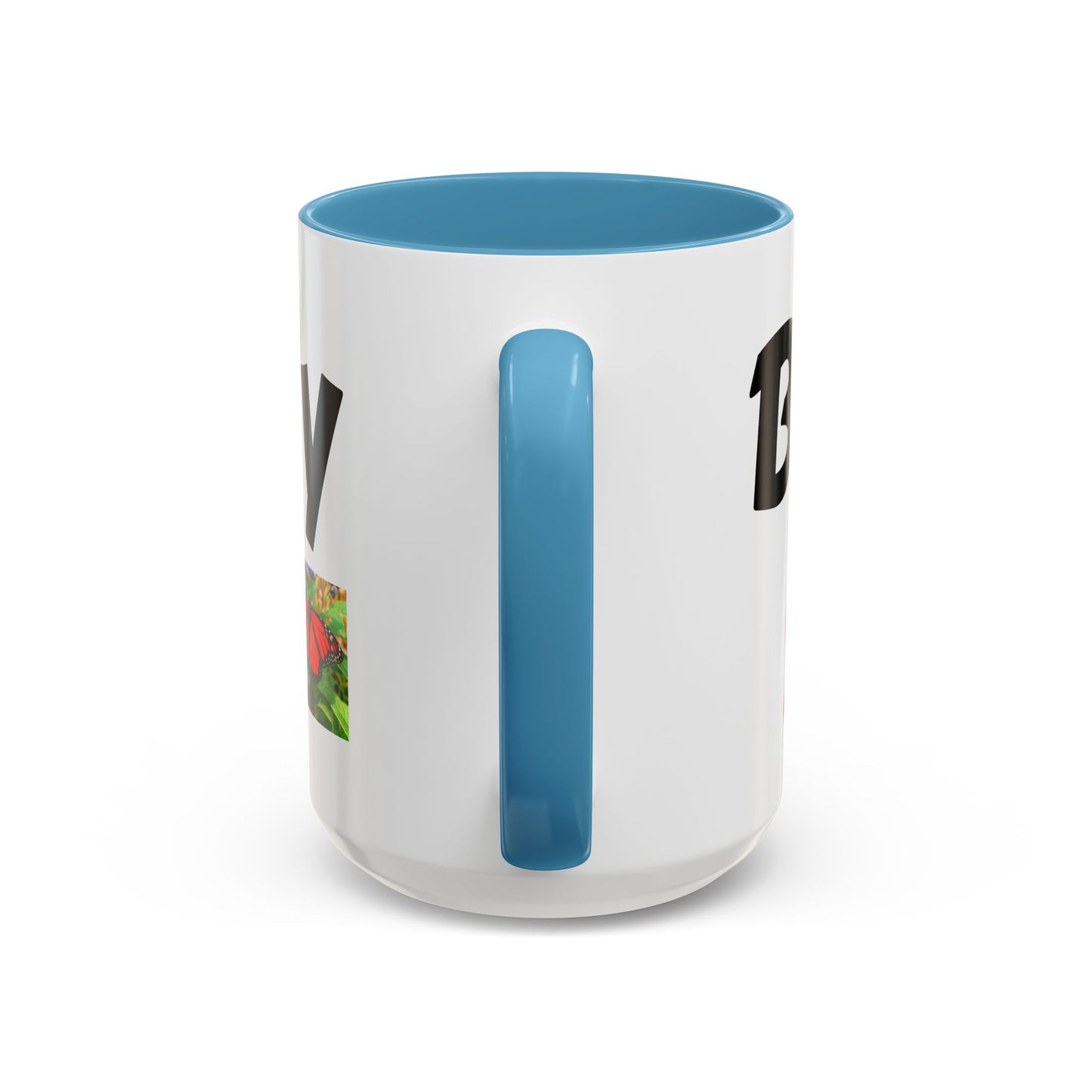 Butterfly Accent Coffee Mug | Perfect Gift for Nature Lovers | Unique Mug for Home/Office, Stylish Drinkware, Fun Gift Idea