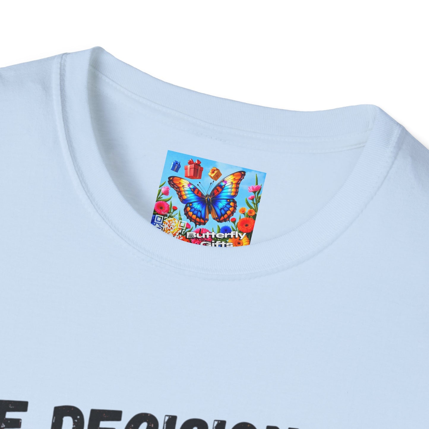 Motivational Quote T-Shirt | Decisions Shape Your Future | Gift for Friends, Inspirational Apparel, Unisex Tee, Self-Improvement