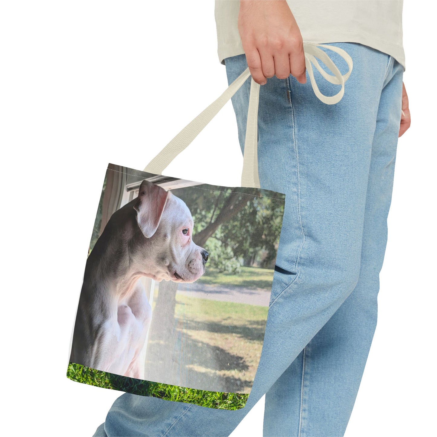 Dog Lover's Tote Bag - Featuring Adorable Pup, Perfect for Pet Owners, Beach Days, Shopping, Gifts, Eco-Friendly