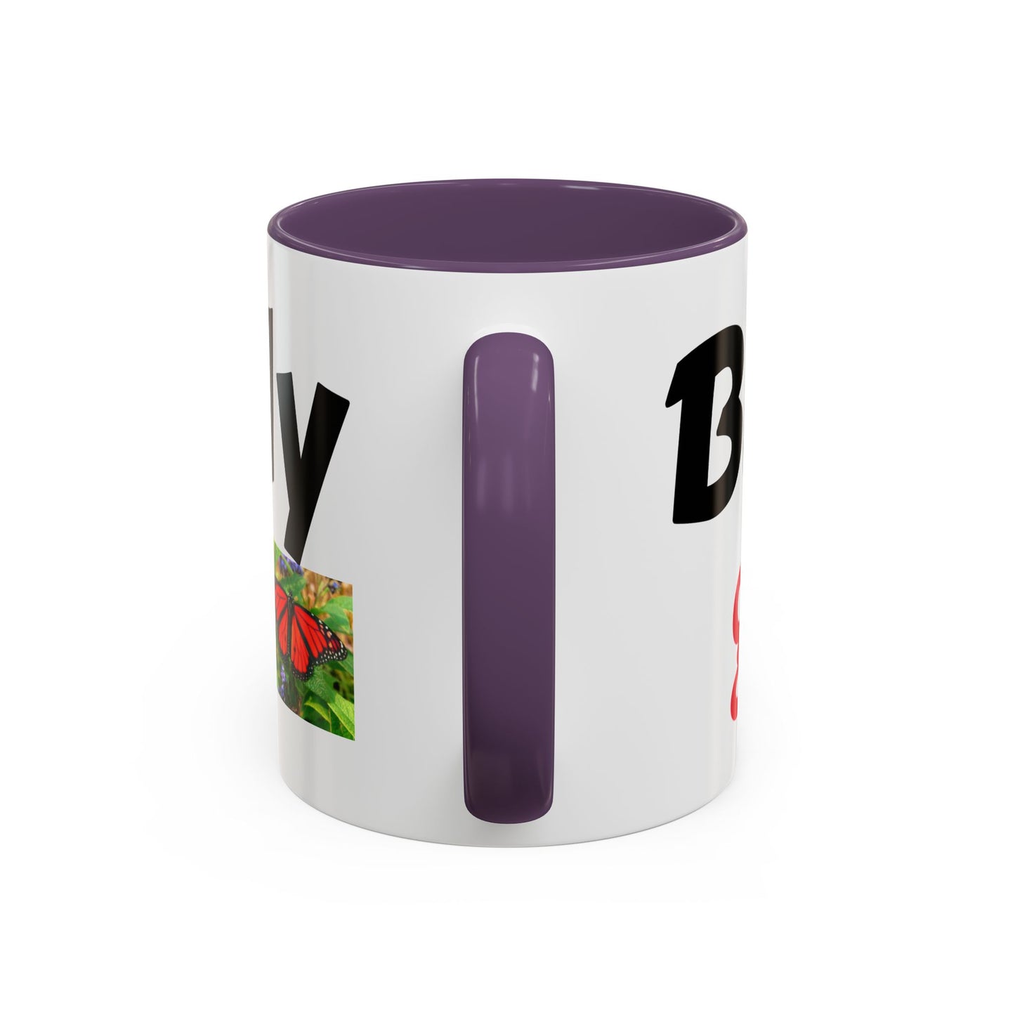 Butterfly Accent Coffee Mug | Perfect Gift for Nature Lovers | Unique Mug for Home/Office, Stylish Drinkware, Fun Gift Idea