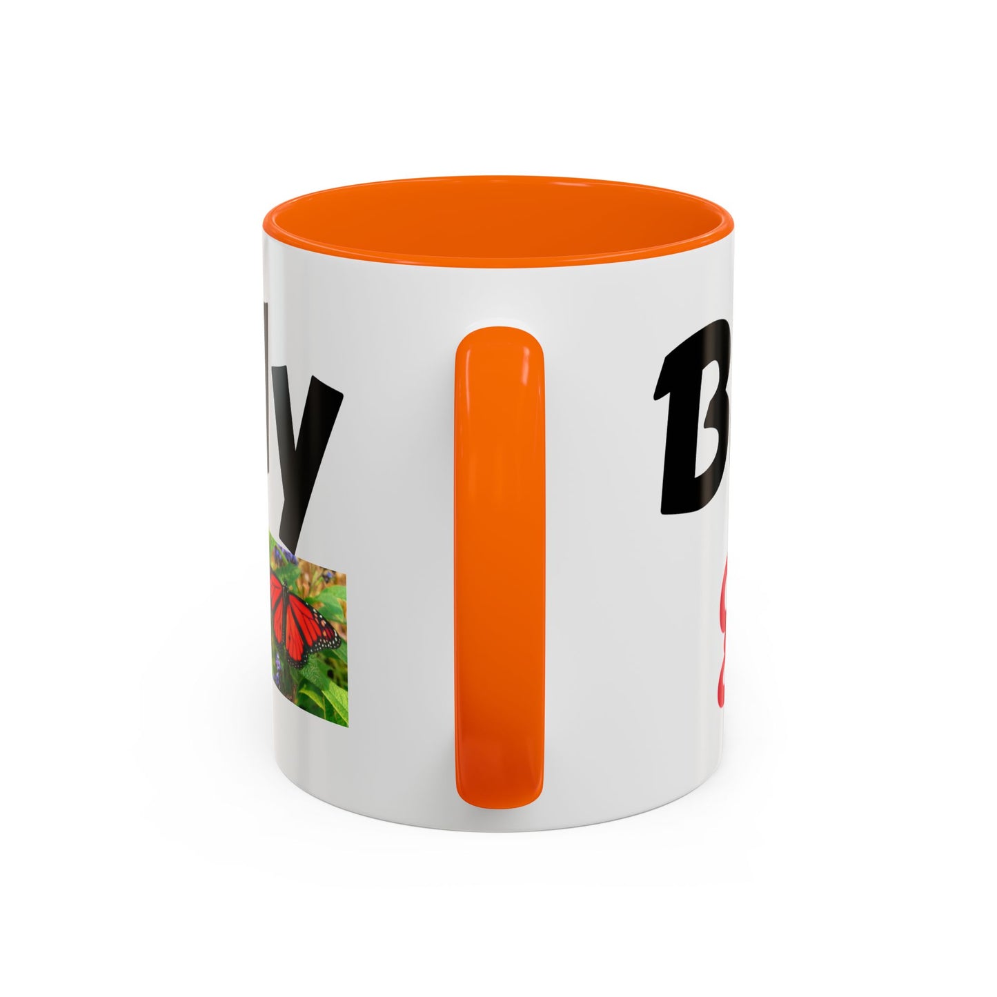 Butterfly Accent Coffee Mug | Perfect Gift for Nature Lovers | Unique Mug for Home/Office, Stylish Drinkware, Fun Gift Idea