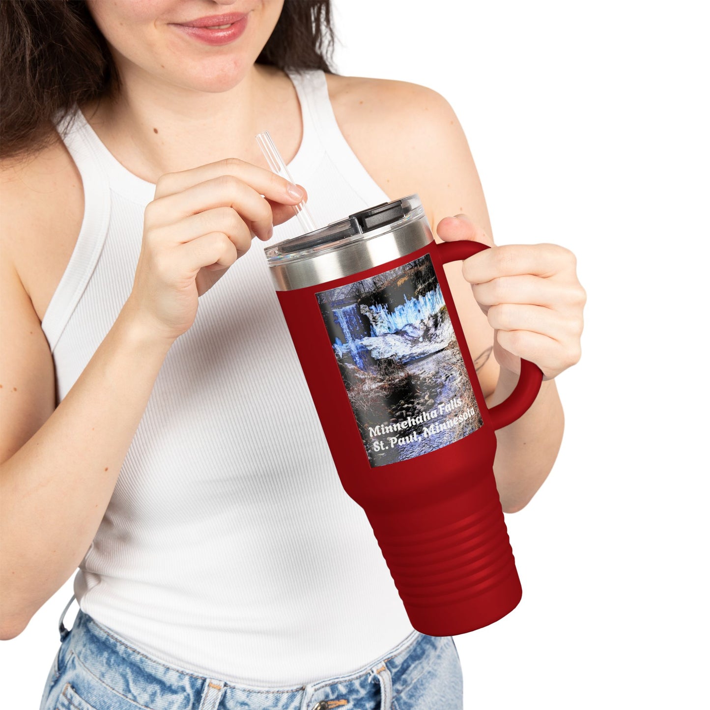 Scenic Insulated Travel Mug, 40oz | Nature Lover's Coffee Cup, Adventure Accessory, Gift for Travel Enthusiasts, Outdoor Explorer