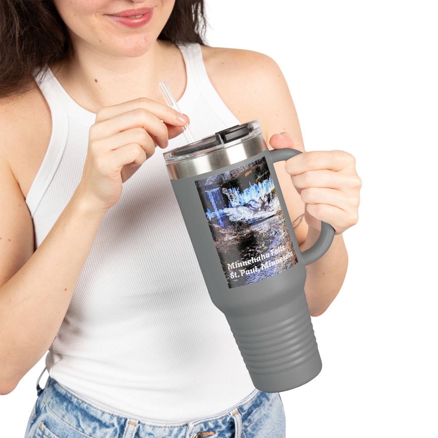 Scenic Insulated Travel Mug, 40oz | Nature Lover's Coffee Cup, Adventure Accessory, Gift for Travel Enthusiasts, Outdoor Explorer