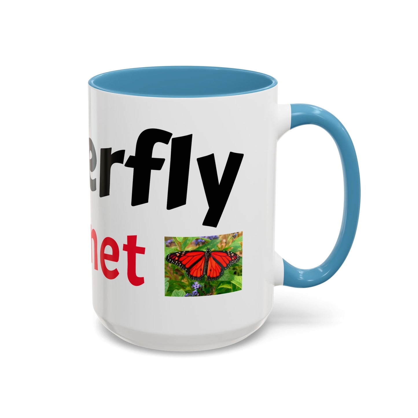 Butterfly Accent Coffee Mug | Perfect Gift for Nature Lovers | Unique Mug for Home/Office, Stylish Drinkware, Fun Gift Idea