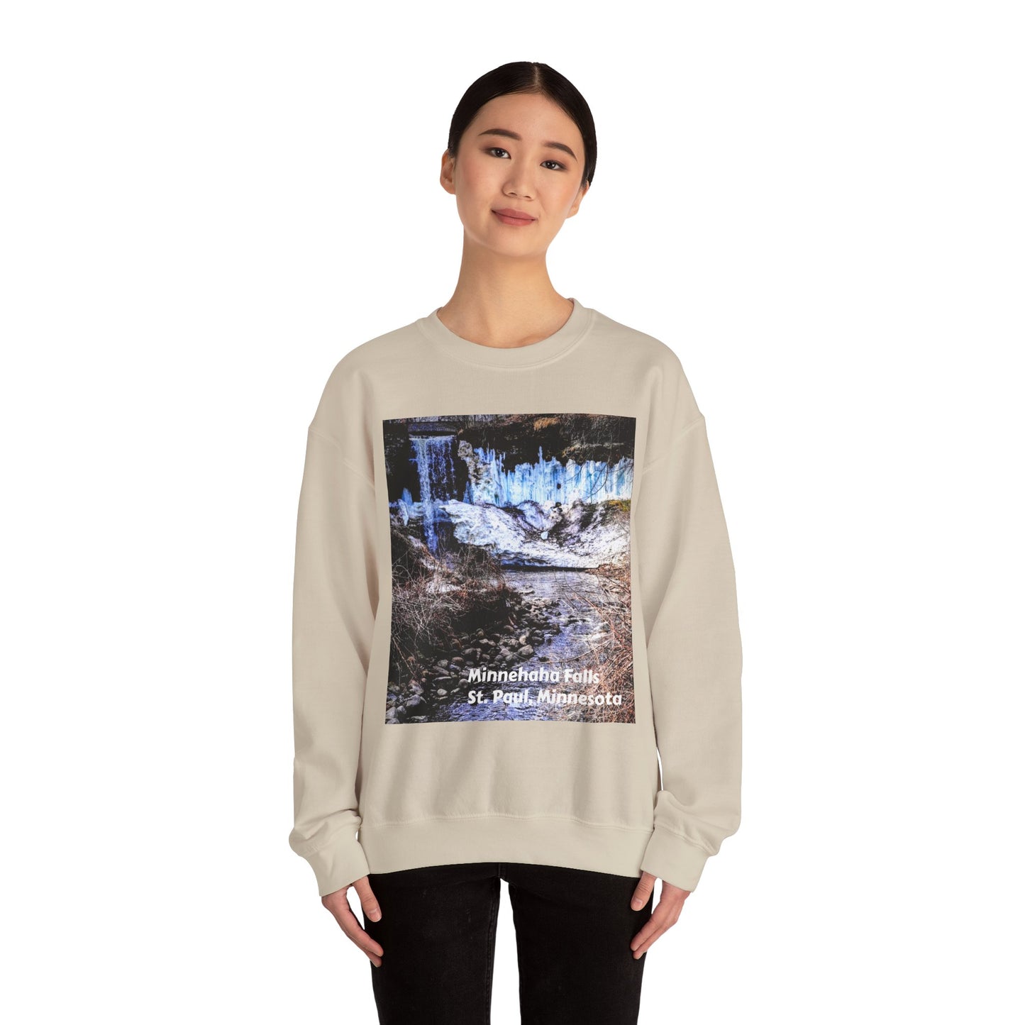 Scenic Minnesota Sweatshirt, Cozy Crewneck, Nature Lover Gift, Unisex Apparel, Vintage Travel Design, Comfortable Layering