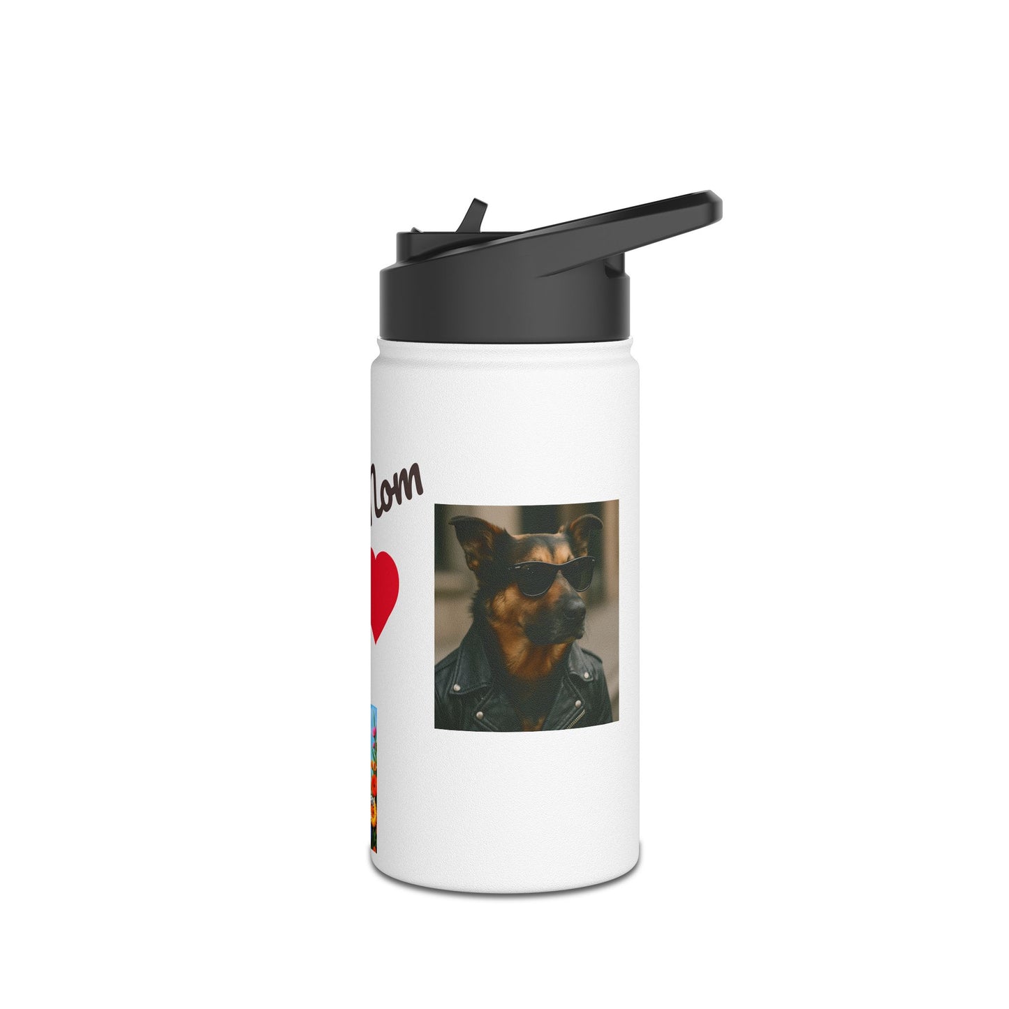 Copy of Dog Mom Stainless Steel Water Bottle, Animal Lover Gift, Eco-Friendly Hydration, Pet Owner Travel Mug, Unique Dog Parent Accessory