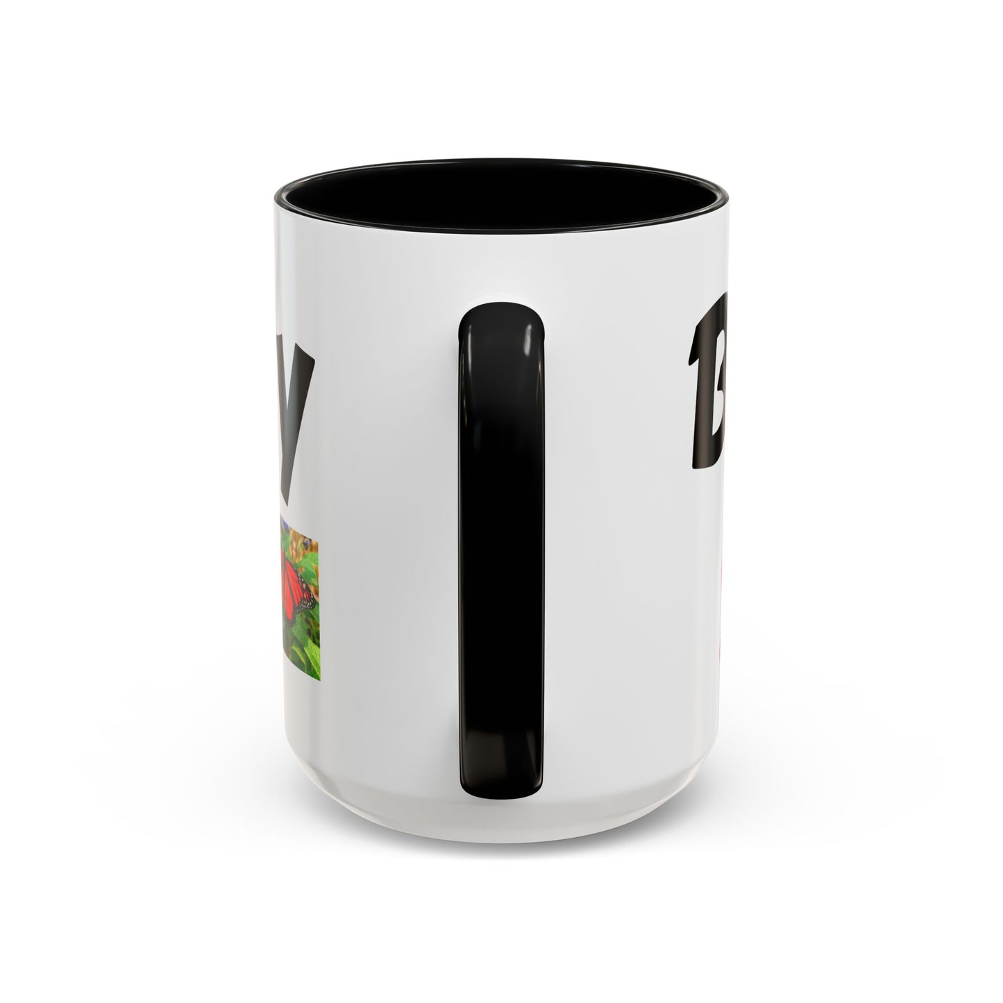 Butterfly Accent Coffee Mug | Perfect Gift for Nature Lovers | Unique Mug for Home/Office, Stylish Drinkware, Fun Gift Idea