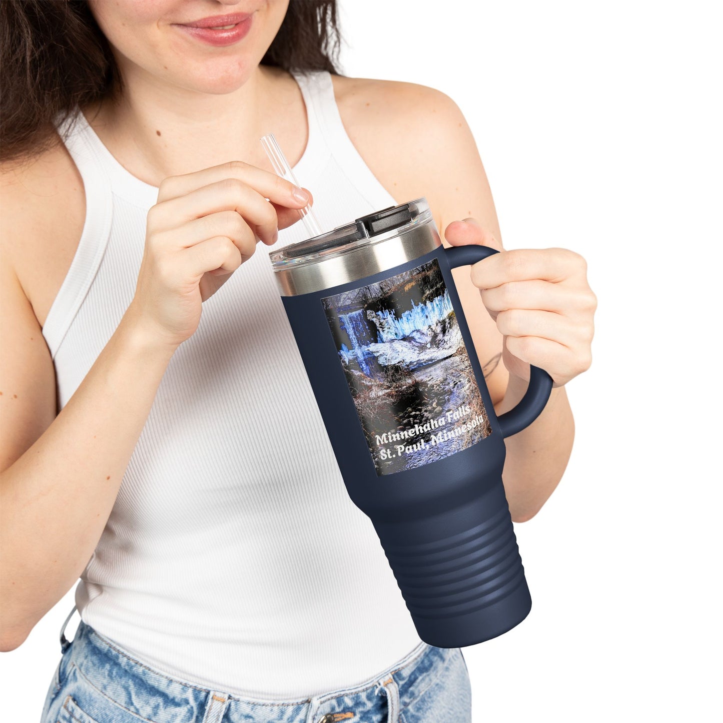 Scenic Insulated Travel Mug, 40oz | Nature Lover's Coffee Cup, Adventure Accessory, Gift for Travel Enthusiasts, Outdoor Explorer
