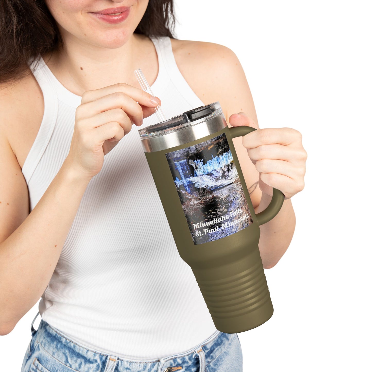 Scenic Insulated Travel Mug, 40oz | Nature Lover's Coffee Cup, Adventure Accessory, Gift for Travel Enthusiasts, Outdoor Explorer