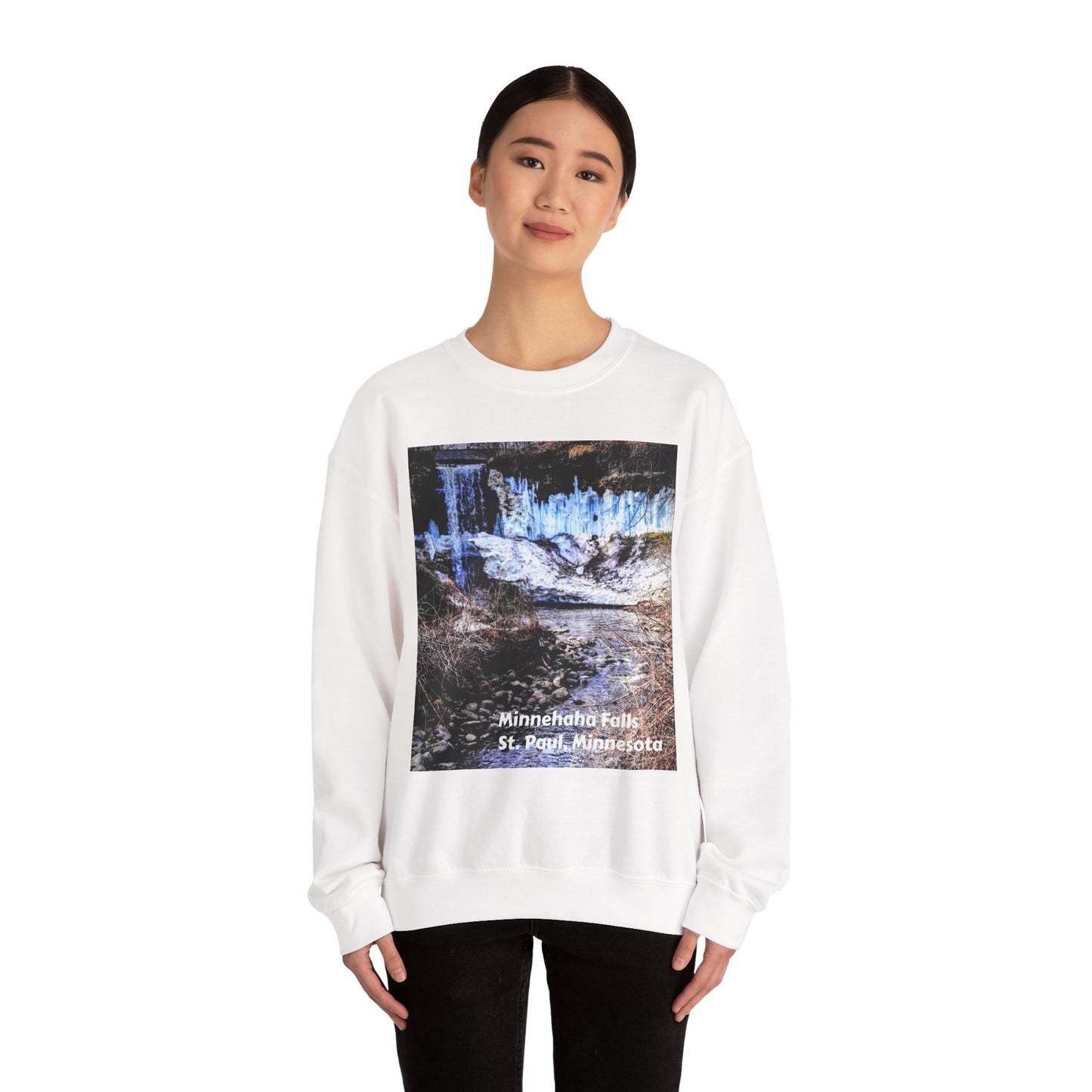 Scenic Minnesota Sweatshirt, Cozy Crewneck, Nature Lover Gift, Unisex Apparel, Vintage Travel Design, Comfortable Layering