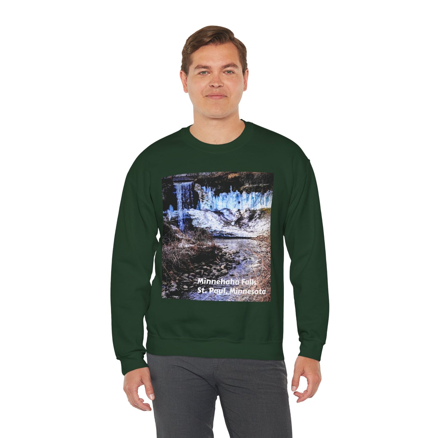 Scenic Minnesota Sweatshirt, Cozy Crewneck, Nature Lover Gift, Unisex Apparel, Vintage Travel Design, Comfortable Layering