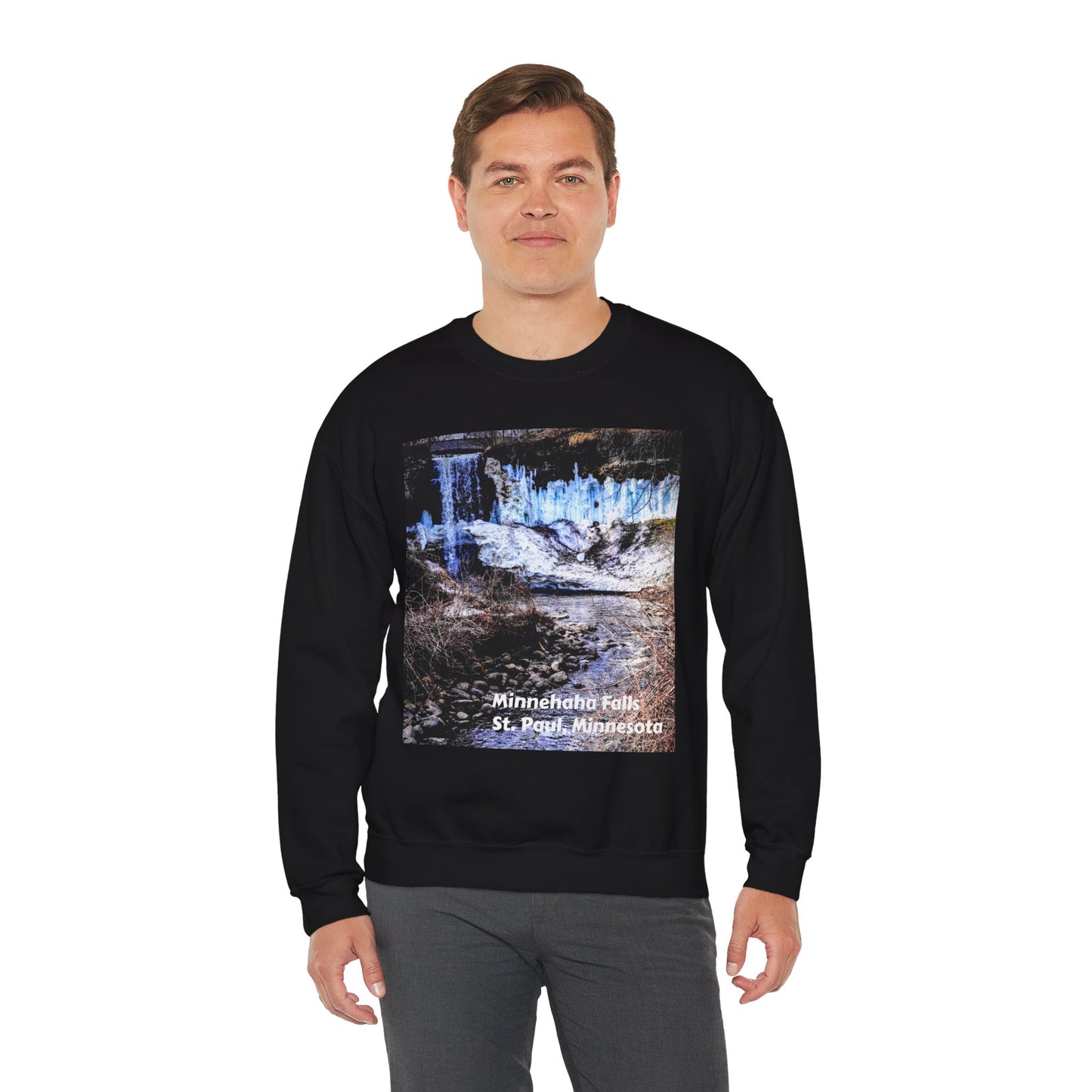 Scenic Minnesota Sweatshirt, Cozy Crewneck, Nature Lover Gift, Unisex Apparel, Vintage Travel Design, Comfortable Layering