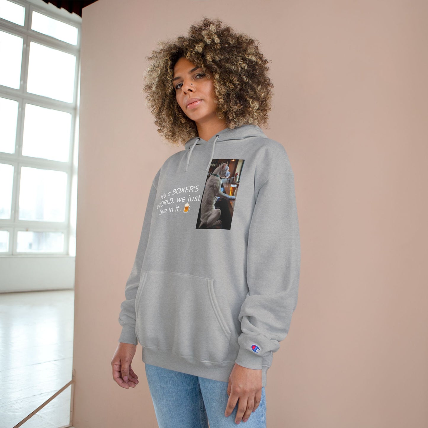 Boxer Dog Lover Hoodie - It's a Boxer's World Design