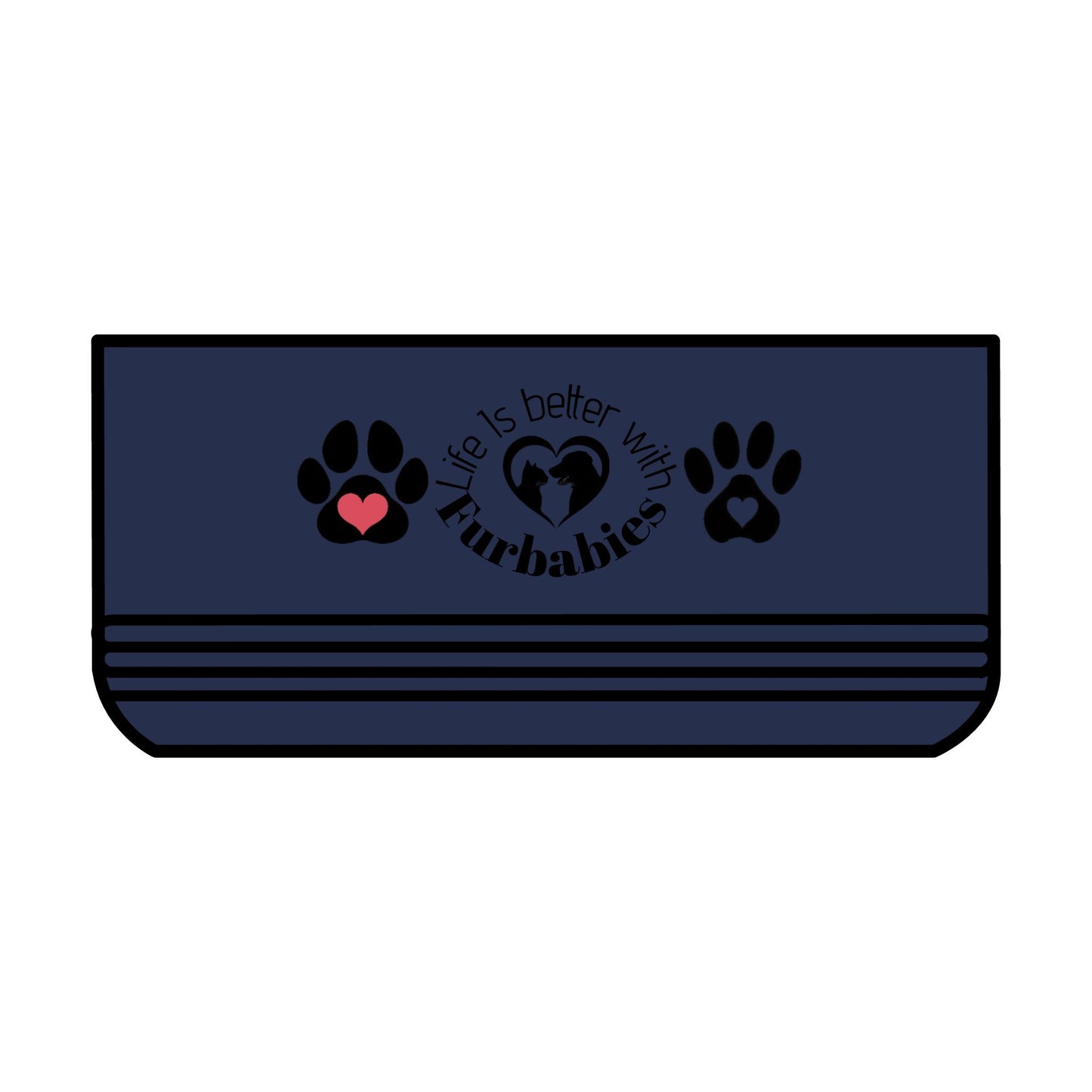 Copy of Cute Pet Bowl for Dogs and Cats, Perfect Gift for Pet Lovers, Paw Print Design, Life is Better with Fur Babies