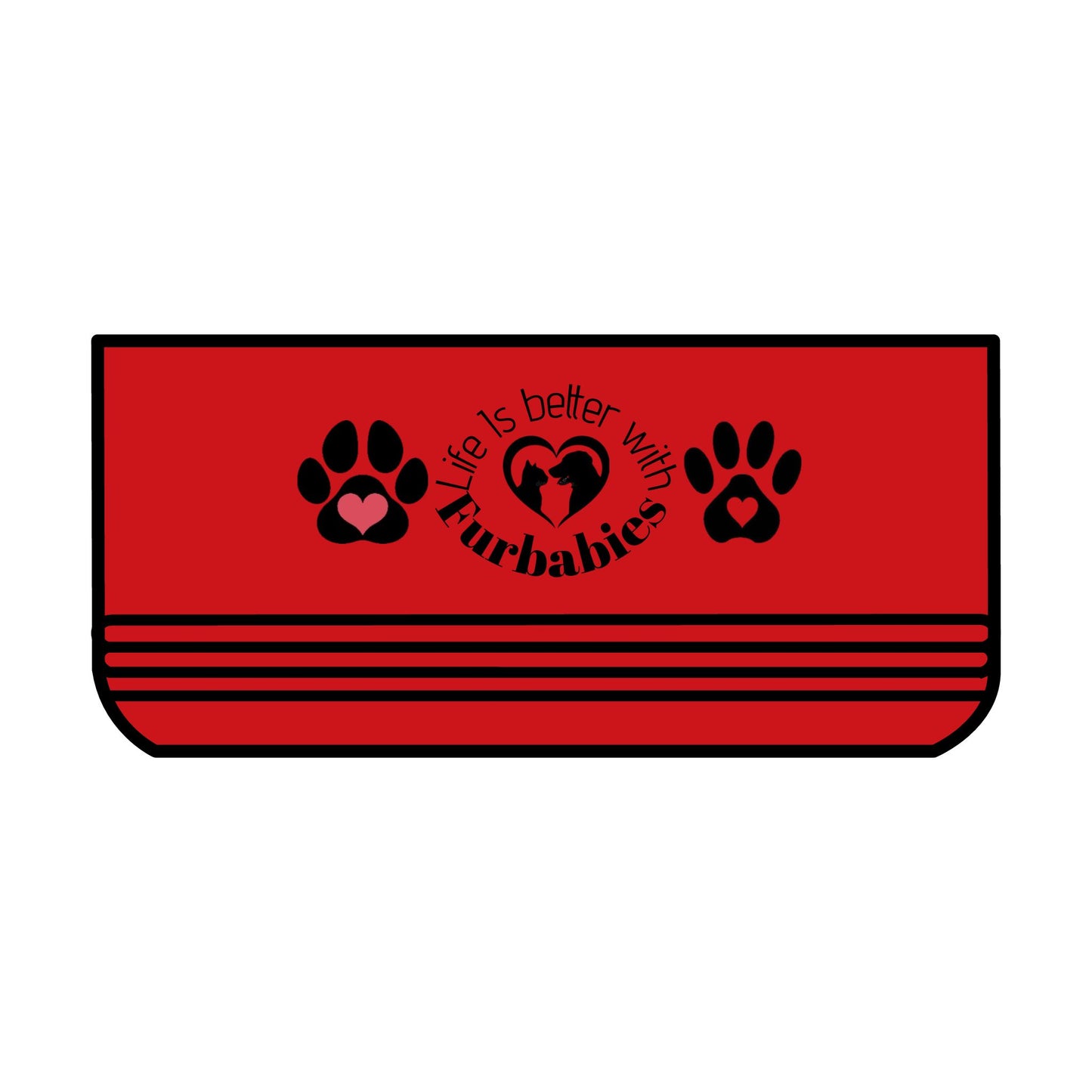Copy of Cute Pet Bowl for Dogs and Cats, Perfect Gift for Pet Lovers, Paw Print Design, Life is Better with Fur Babies