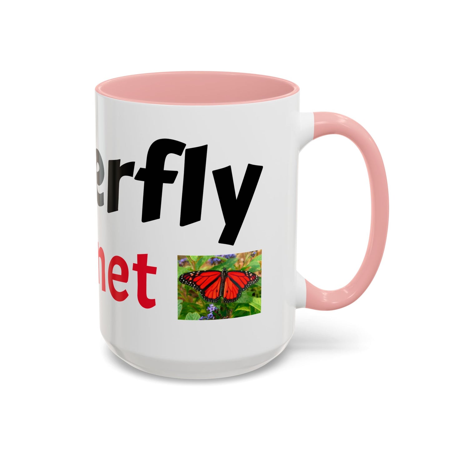 Butterfly Accent Coffee Mug | Perfect Gift for Nature Lovers | Unique Mug for Home/Office, Stylish Drinkware, Fun Gift Idea