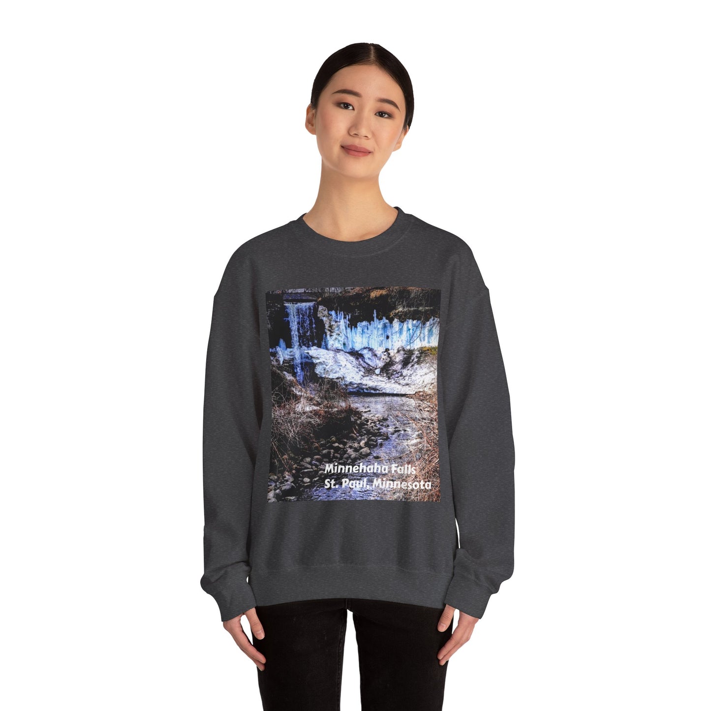 Scenic Minnesota Sweatshirt, Cozy Crewneck, Nature Lover Gift, Unisex Apparel, Vintage Travel Design, Comfortable Layering