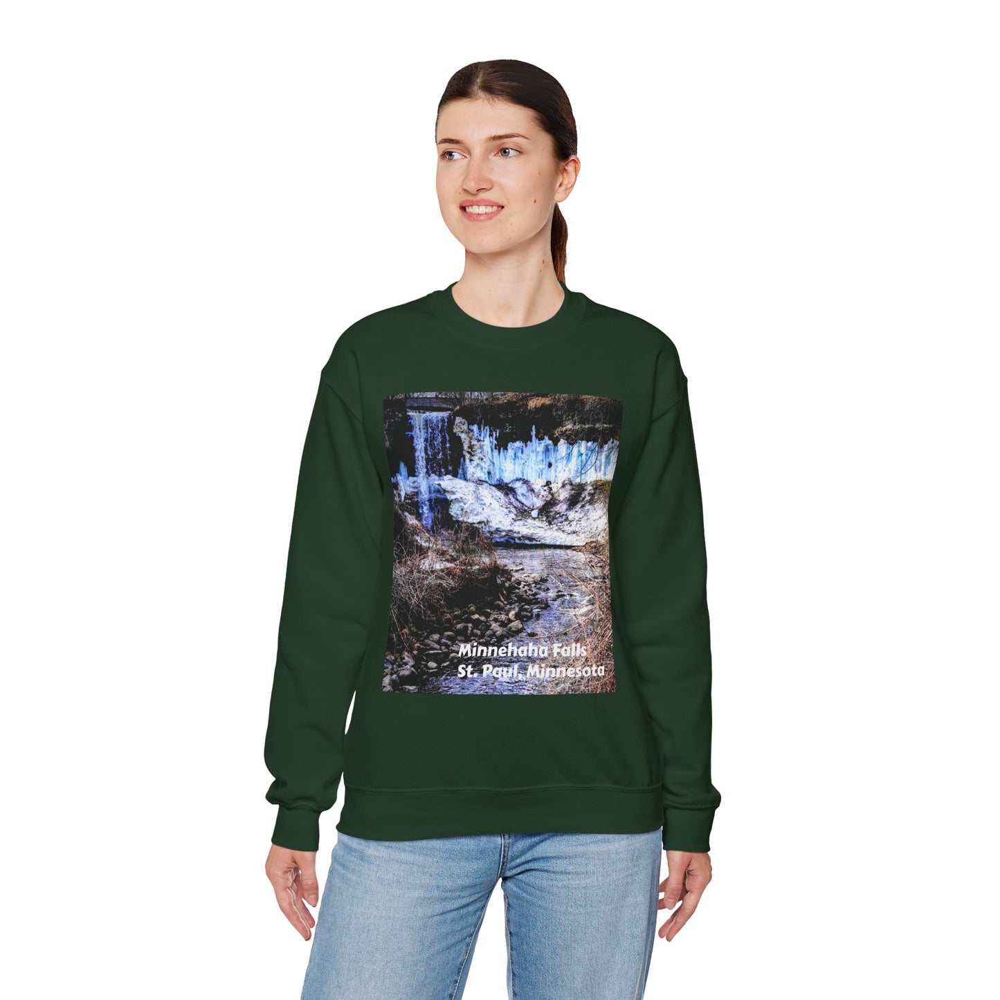 Scenic Minnesota Sweatshirt, Cozy Crewneck, Nature Lover Gift, Unisex Apparel, Vintage Travel Design, Comfortable Layering