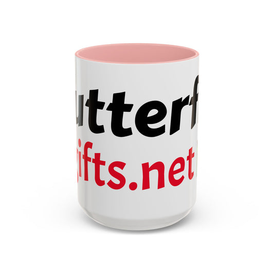Butterfly Accent Coffee Mug | Perfect Gift for Nature Lovers | Unique Mug for Home/Office, Stylish Drinkware, Fun Gift Idea