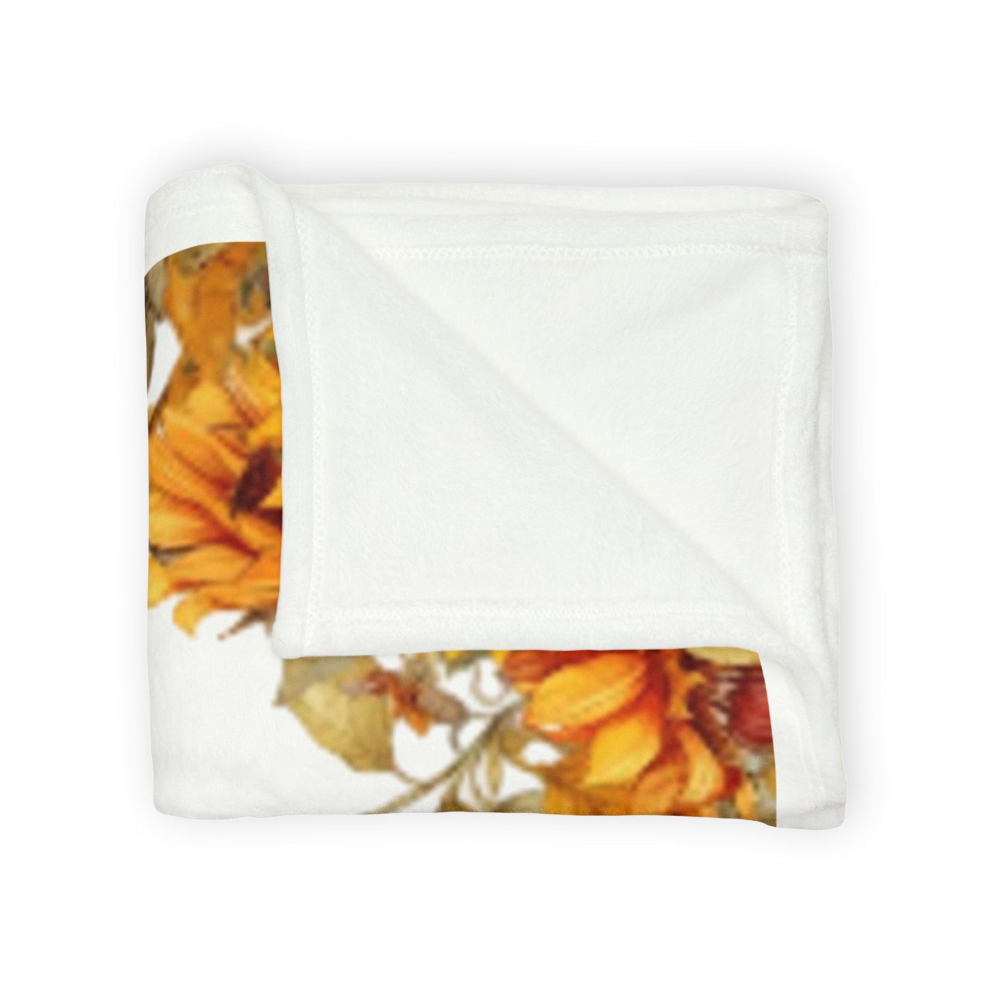 Butterfly and Sunflower Blanket - Cozy Home Decor, Gift for Nature Lovers, Living Room Soft Throw, Birthday Present, Autumn Aesthetic