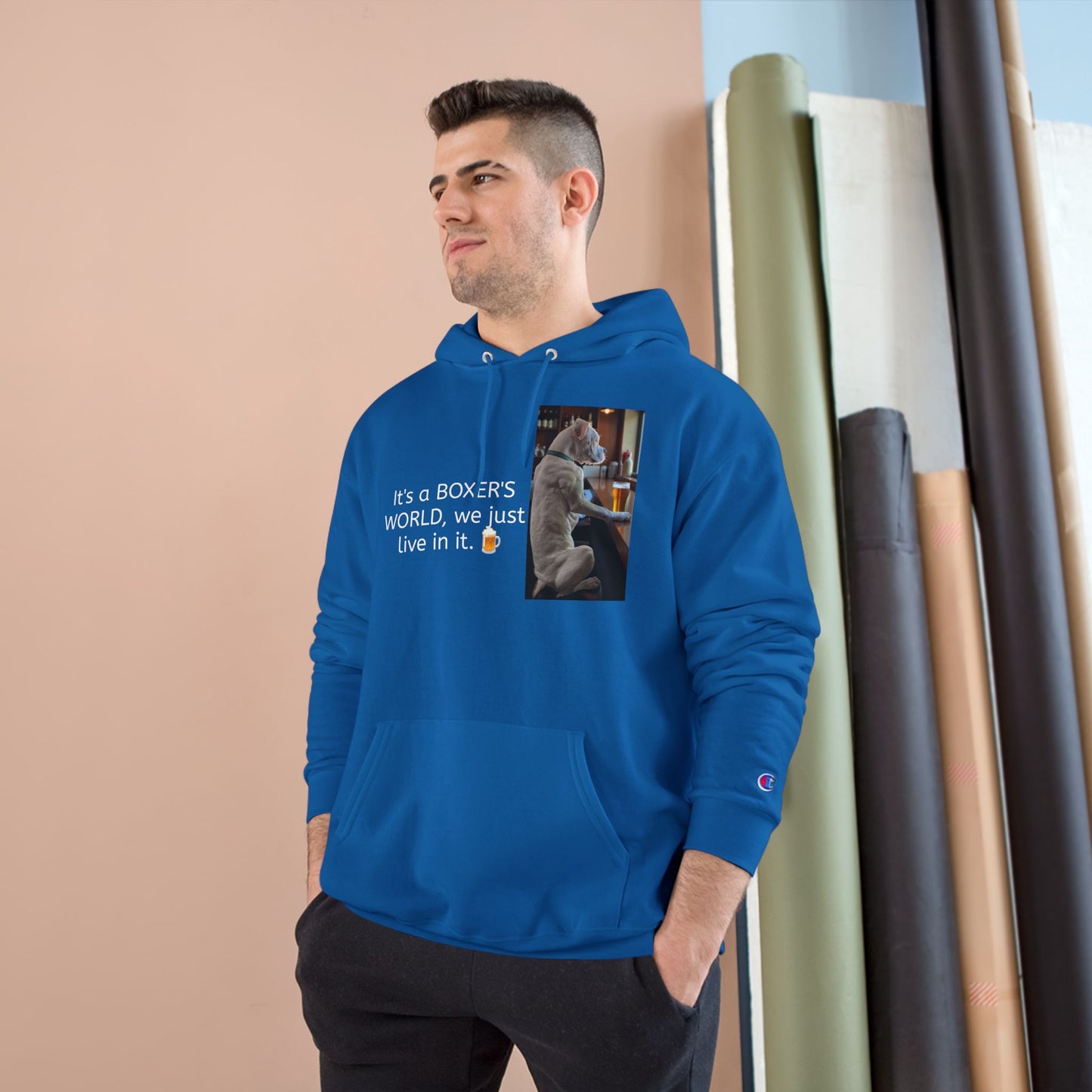 Boxer Dog Lover Hoodie - It's a Boxer's World Design