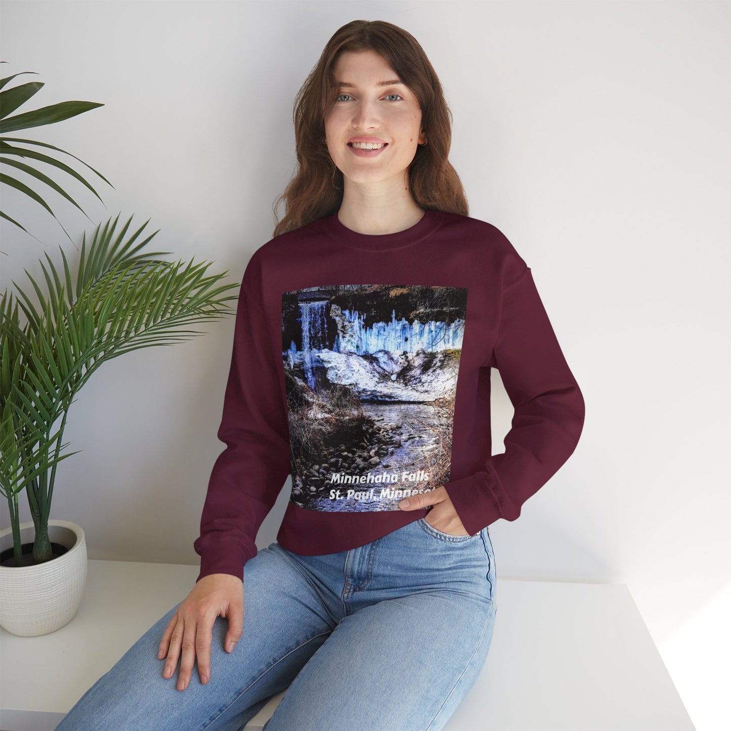 Scenic Minnesota Sweatshirt, Cozy Crewneck, Nature Lover Gift, Unisex Apparel, Vintage Travel Design, Comfortable Layering