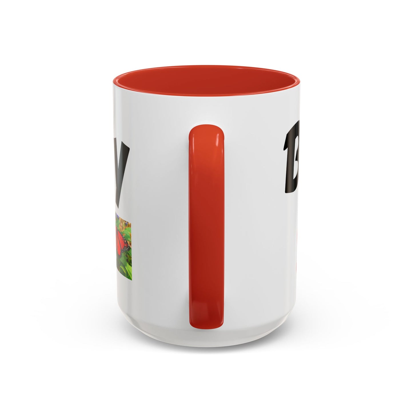 Butterfly Accent Coffee Mug | Perfect Gift for Nature Lovers | Unique Mug for Home/Office, Stylish Drinkware, Fun Gift Idea