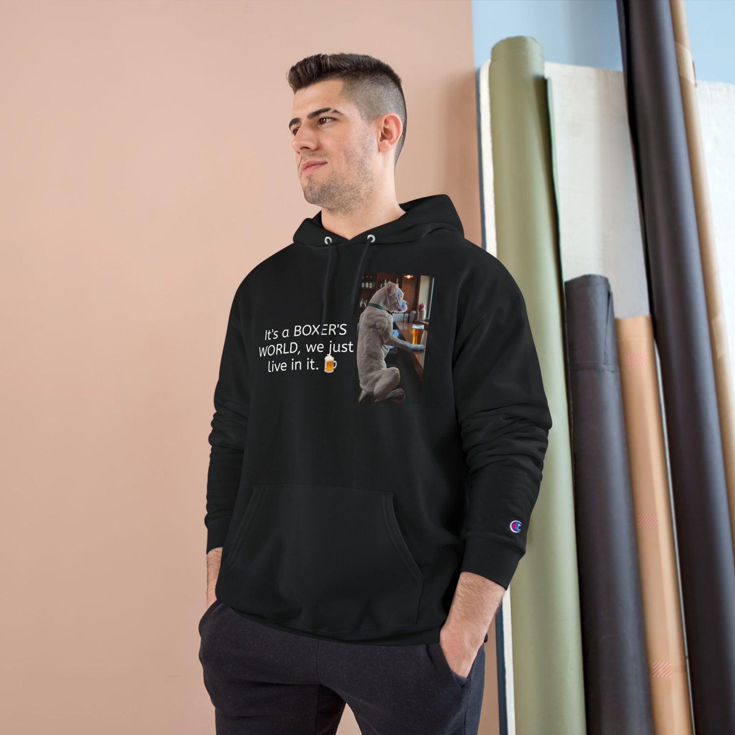 Boxer Dog Lover Hoodie - It's a Boxer's World Design