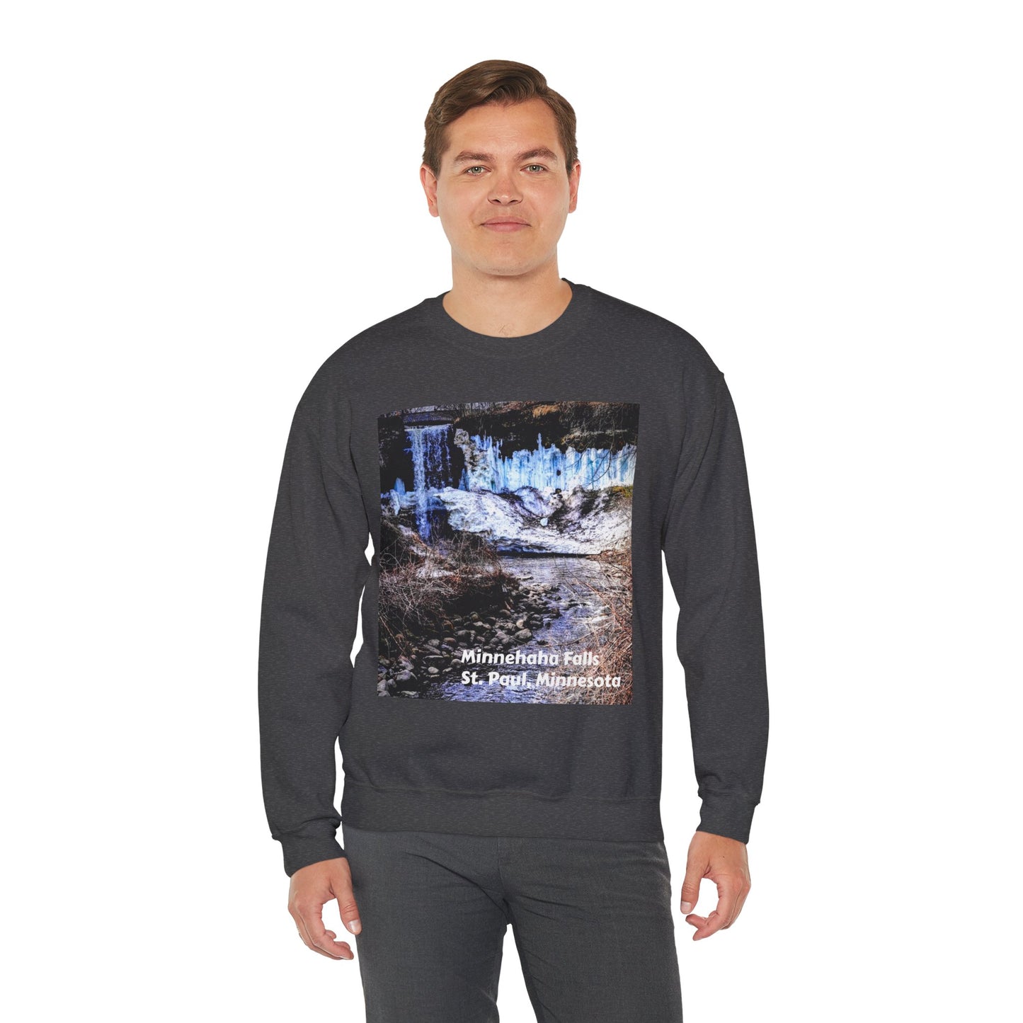 Scenic Minnesota Sweatshirt, Cozy Crewneck, Nature Lover Gift, Unisex Apparel, Vintage Travel Design, Comfortable Layering