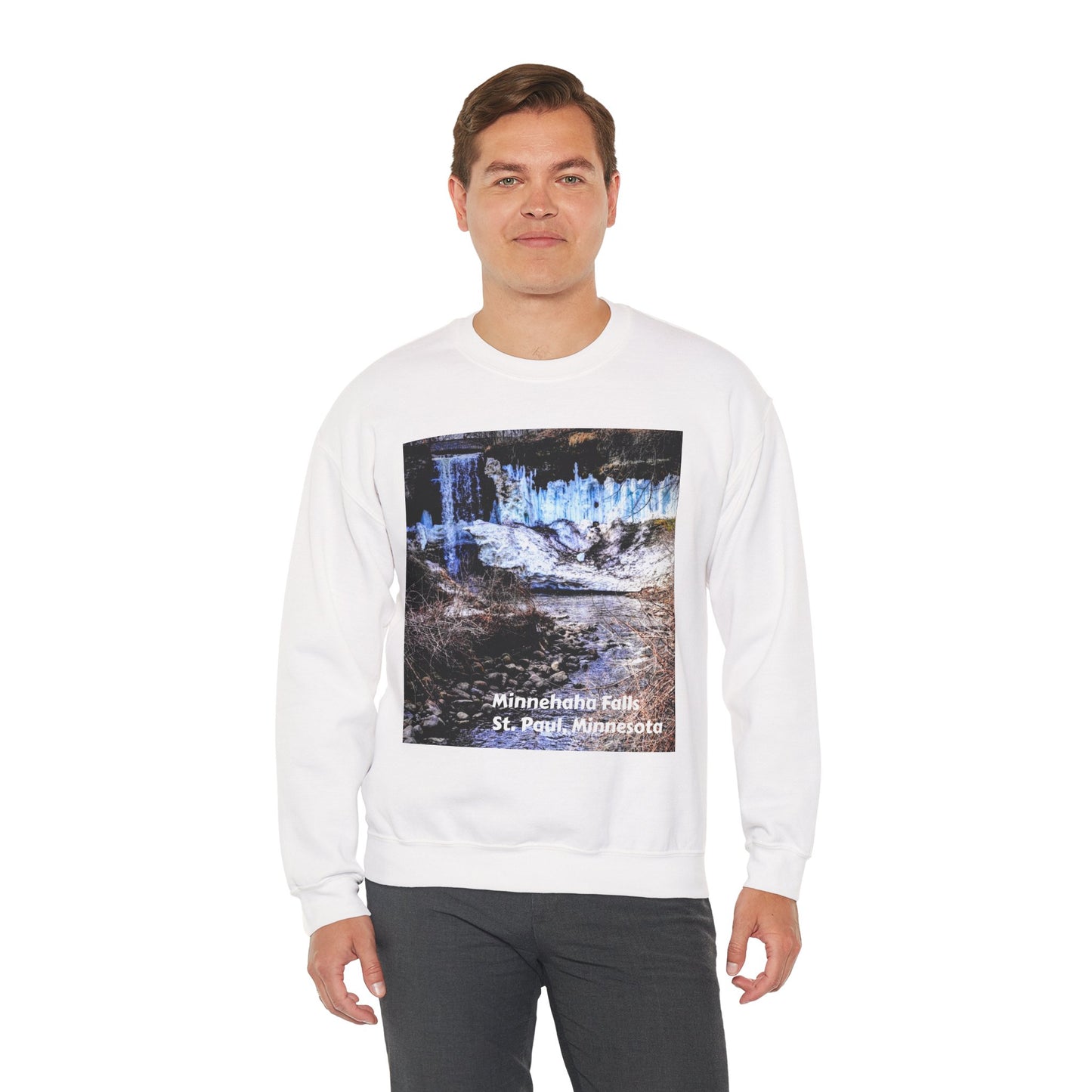 Scenic Minnesota Sweatshirt, Cozy Crewneck, Nature Lover Gift, Unisex Apparel, Vintage Travel Design, Comfortable Layering