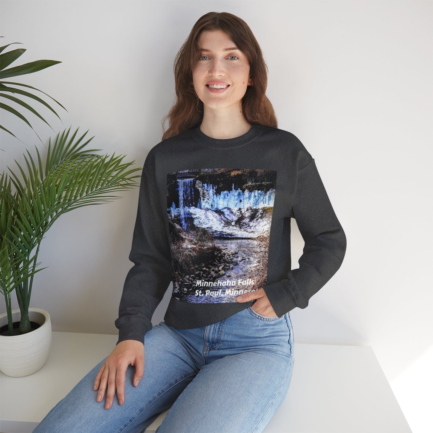 Scenic Minnesota Sweatshirt, Cozy Crewneck, Nature Lover Gift, Unisex Apparel, Vintage Travel Design, Comfortable Layering