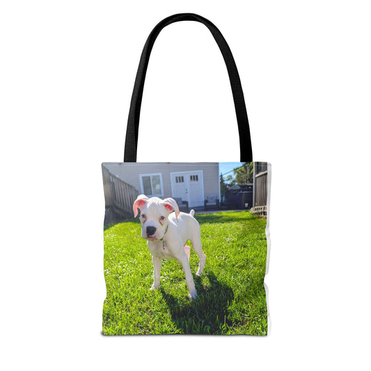 Dog Lover's Tote Bag - Featuring Adorable Pup, Perfect for Pet Owners, Beach Days, Shopping, Gifts, Eco-Friendly