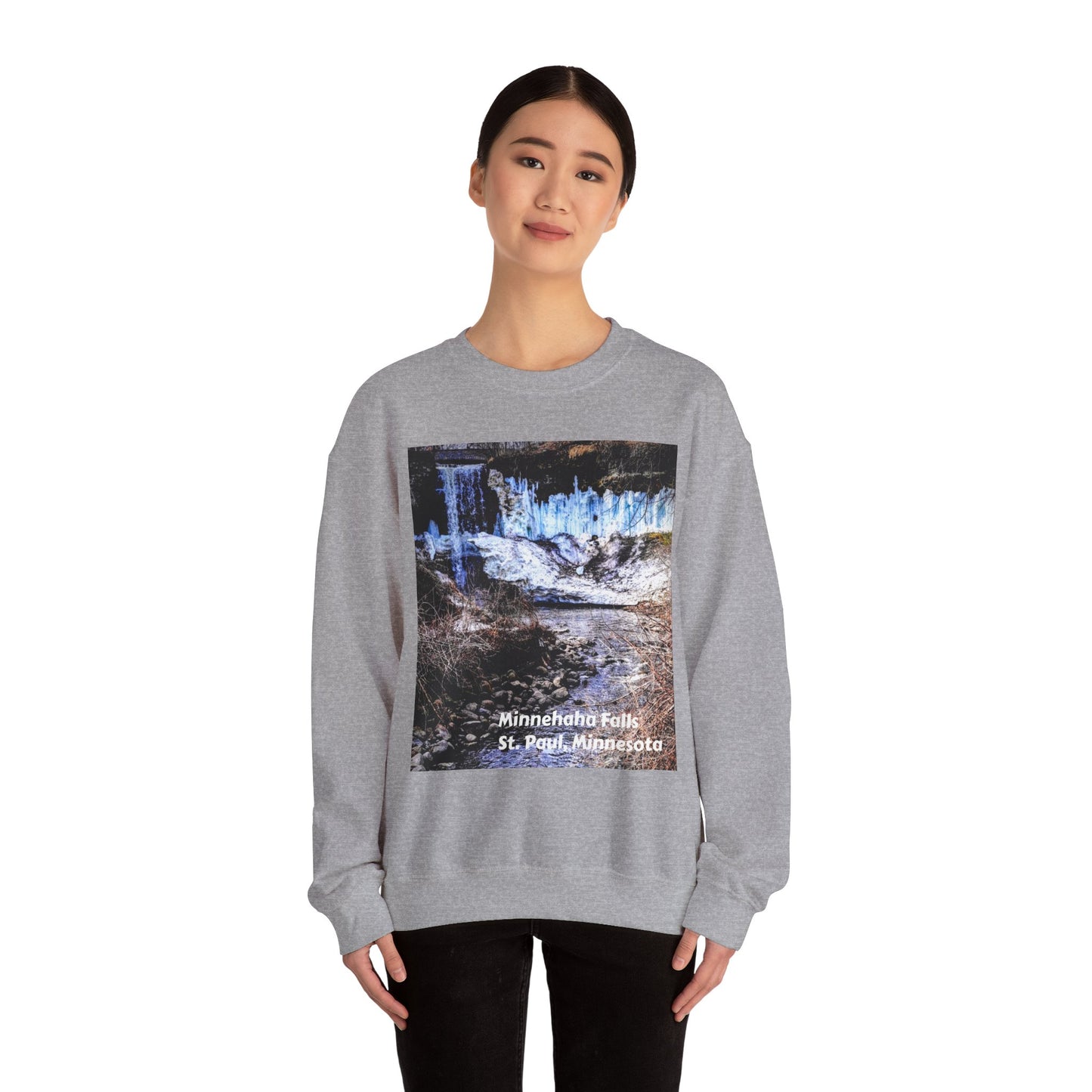 Scenic Minnesota Sweatshirt, Cozy Crewneck, Nature Lover Gift, Unisex Apparel, Vintage Travel Design, Comfortable Layering