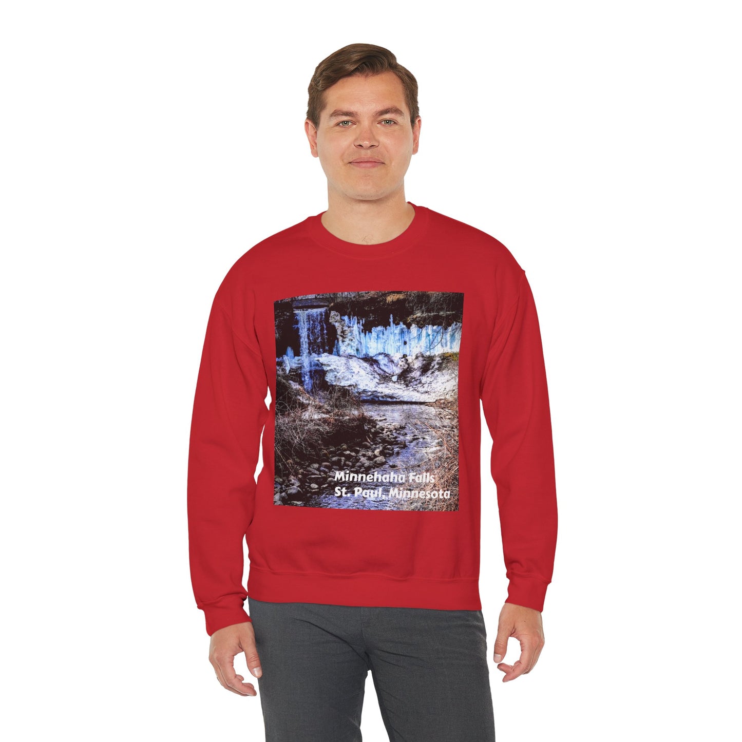 Scenic Minnesota Sweatshirt, Cozy Crewneck, Nature Lover Gift, Unisex Apparel, Vintage Travel Design, Comfortable Layering