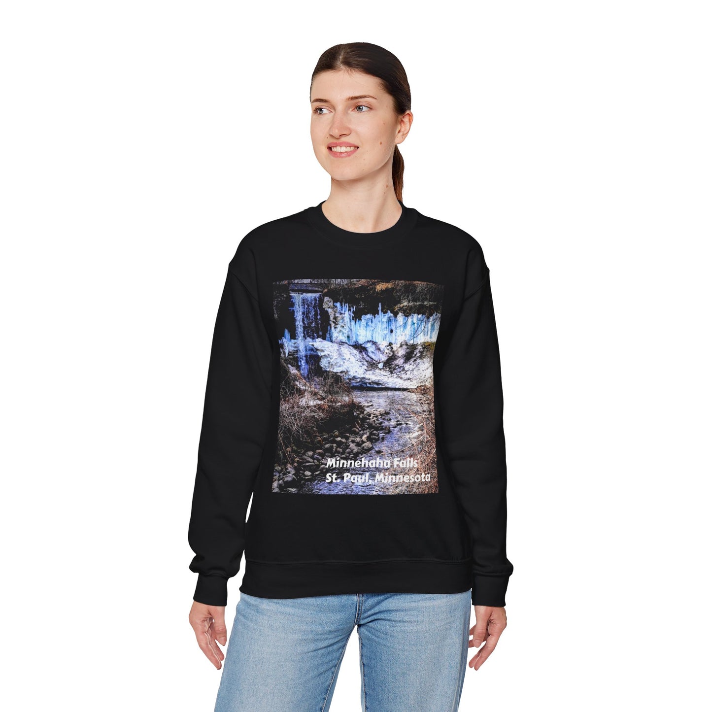 Scenic Minnesota Sweatshirt, Cozy Crewneck, Nature Lover Gift, Unisex Apparel, Vintage Travel Design, Comfortable Layering