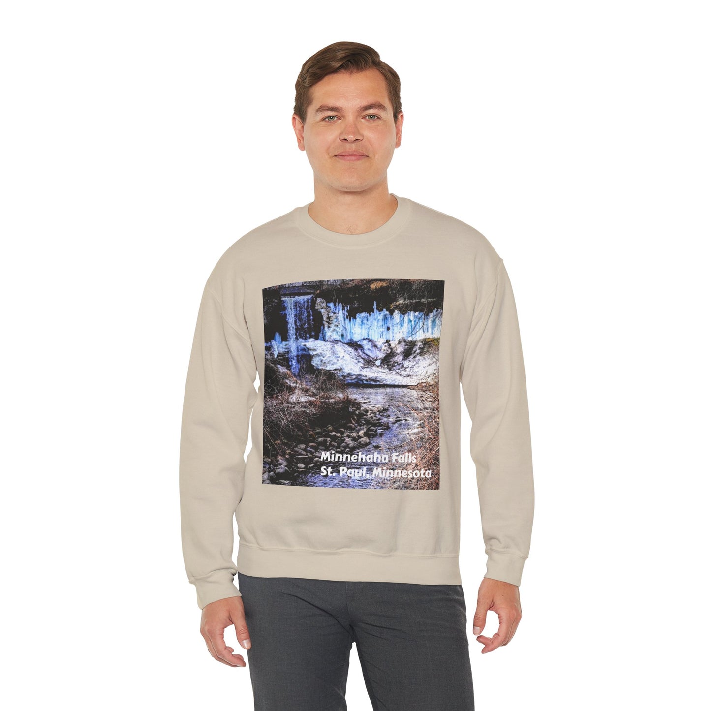 Scenic Minnesota Sweatshirt, Cozy Crewneck, Nature Lover Gift, Unisex Apparel, Vintage Travel Design, Comfortable Layering