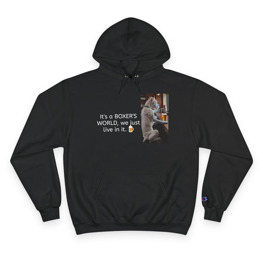 Boxer Dog Lover Hoodie - It's a Boxer's World Design