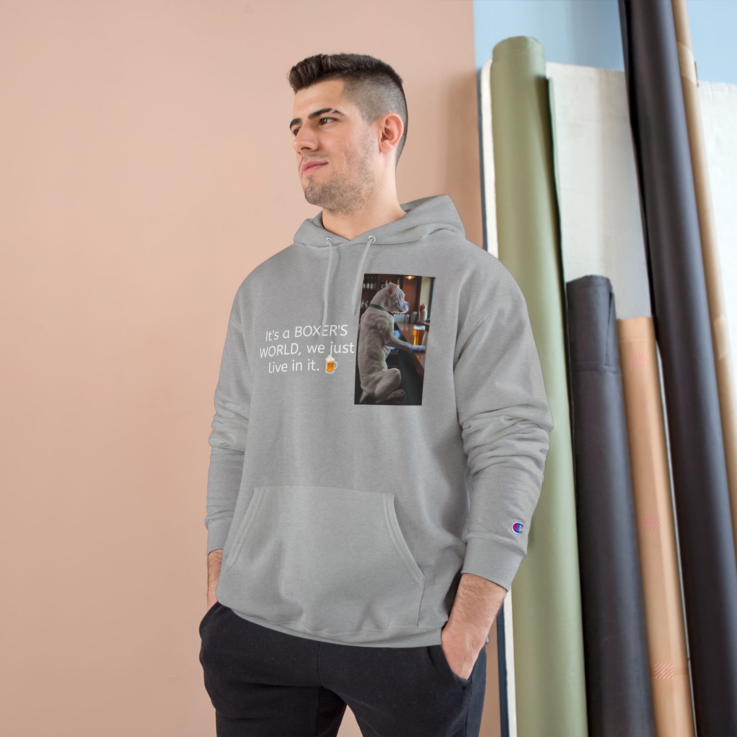 Boxer Dog Lover Hoodie - It's a Boxer's World Design