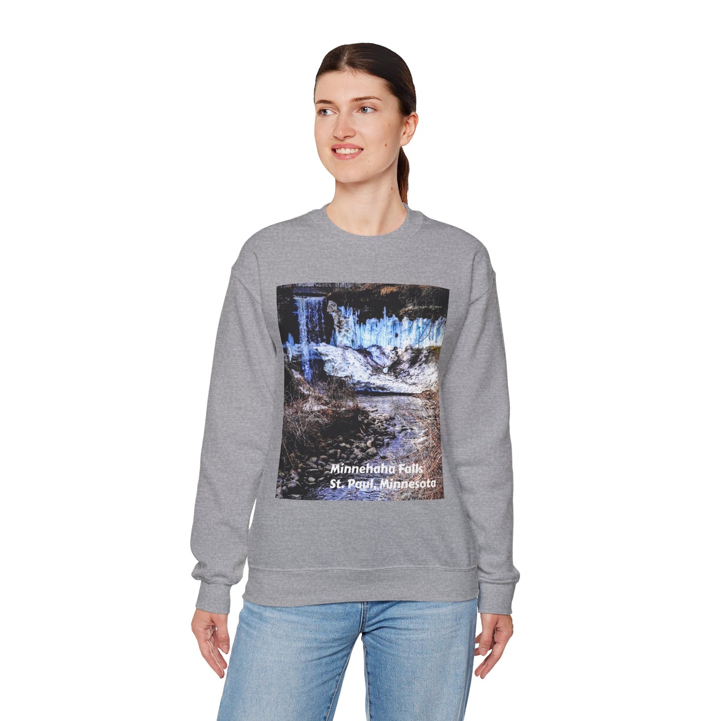 Scenic Minnesota Sweatshirt, Cozy Crewneck, Nature Lover Gift, Unisex Apparel, Vintage Travel Design, Comfortable Layering