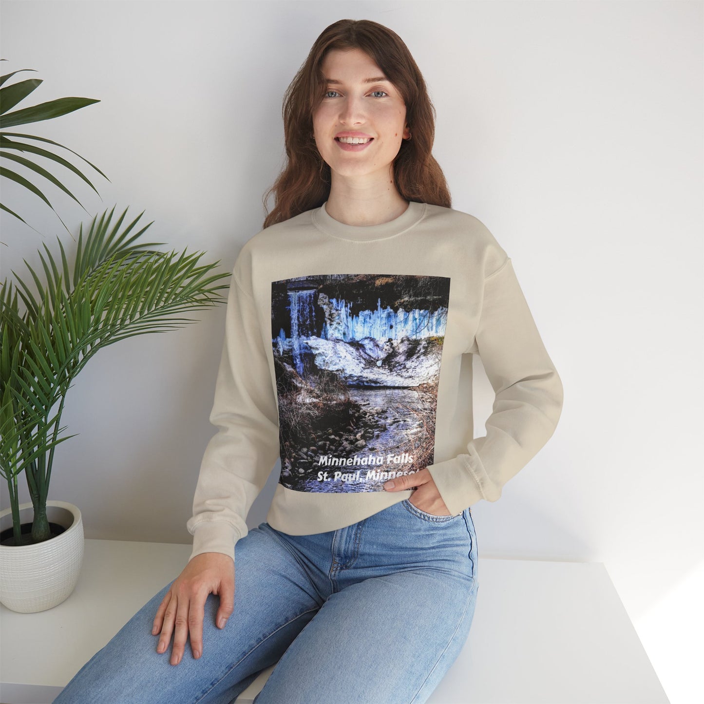 Scenic Minnesota Sweatshirt, Cozy Crewneck, Nature Lover Gift, Unisex Apparel, Vintage Travel Design, Comfortable Layering