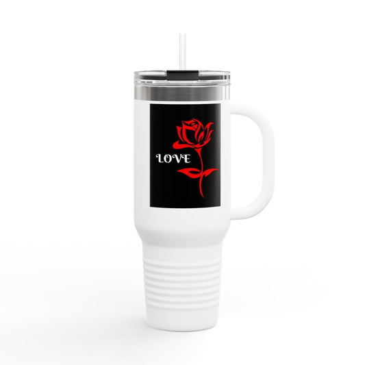 Romantic Insulated Travel Mug, 40oz - Perfect Gift for Coffee Lovers, Couples, Valentine's Day, Travel, or Everyday Use